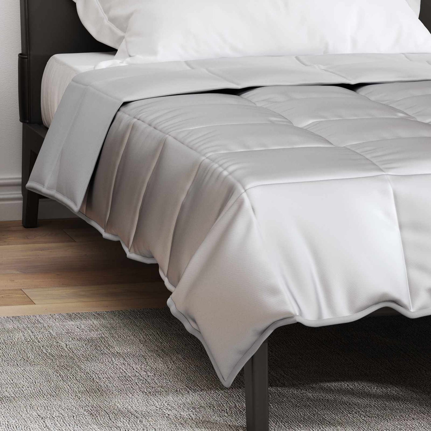 vidaXL Κουβέρτα ολόκληρου του χρόνου Ασημί 220 x 140 cm