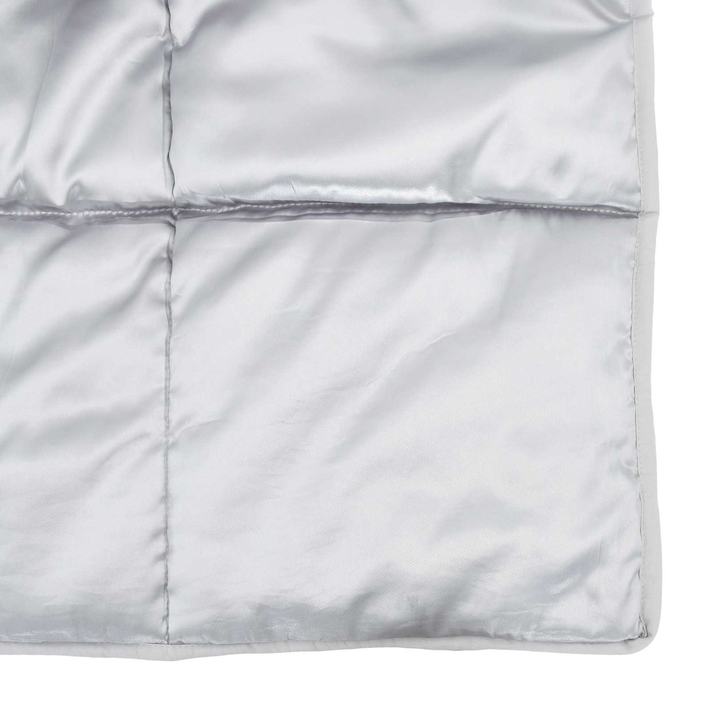 vidaXL Χειμερινό Παπλωματοθήκη Ασημί 200 x 240 cm Σατέν και Μικροΐνες