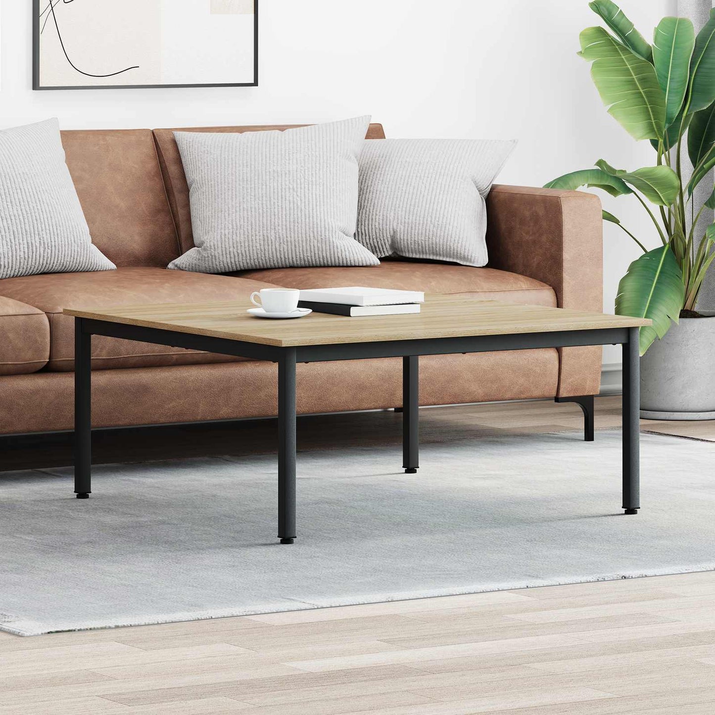 vidaXL Τραπεζάκι σαλονιού Σονόμα 100 x 100 x 45 cm Επεξεργασμένο ξύλο