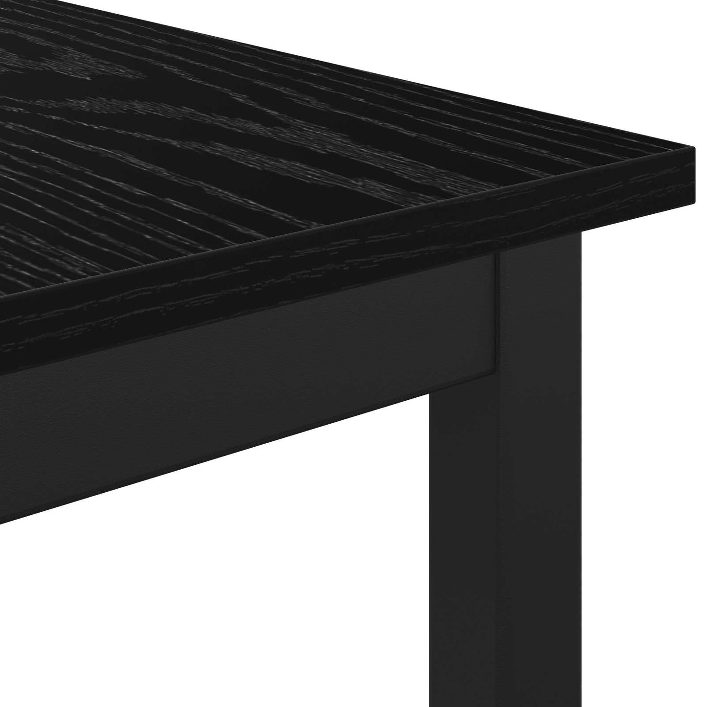 vidaXL παγκάκι Μαύρη Οξυά 110 x 35 x 45 cm Επεξεργασμένο Ξύλο