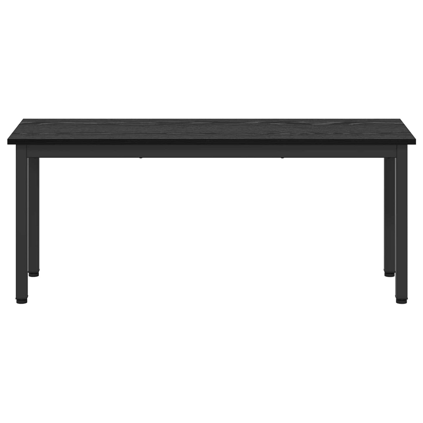 vidaXL παγκάκι Μαύρη Οξυά 110 x 35 x 45 cm Επεξεργασμένο Ξύλο
