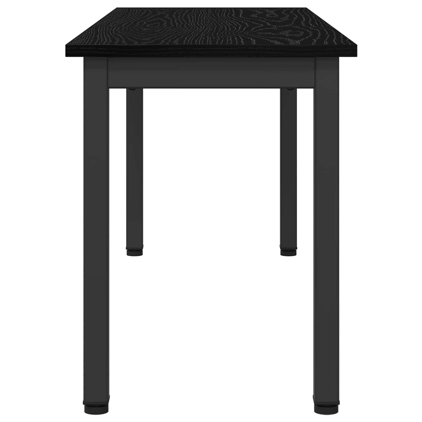 vidaXL παγκάκι Μαύρη Οξυά 110 x 35 x 45 cm Επεξεργασμένο Ξύλο