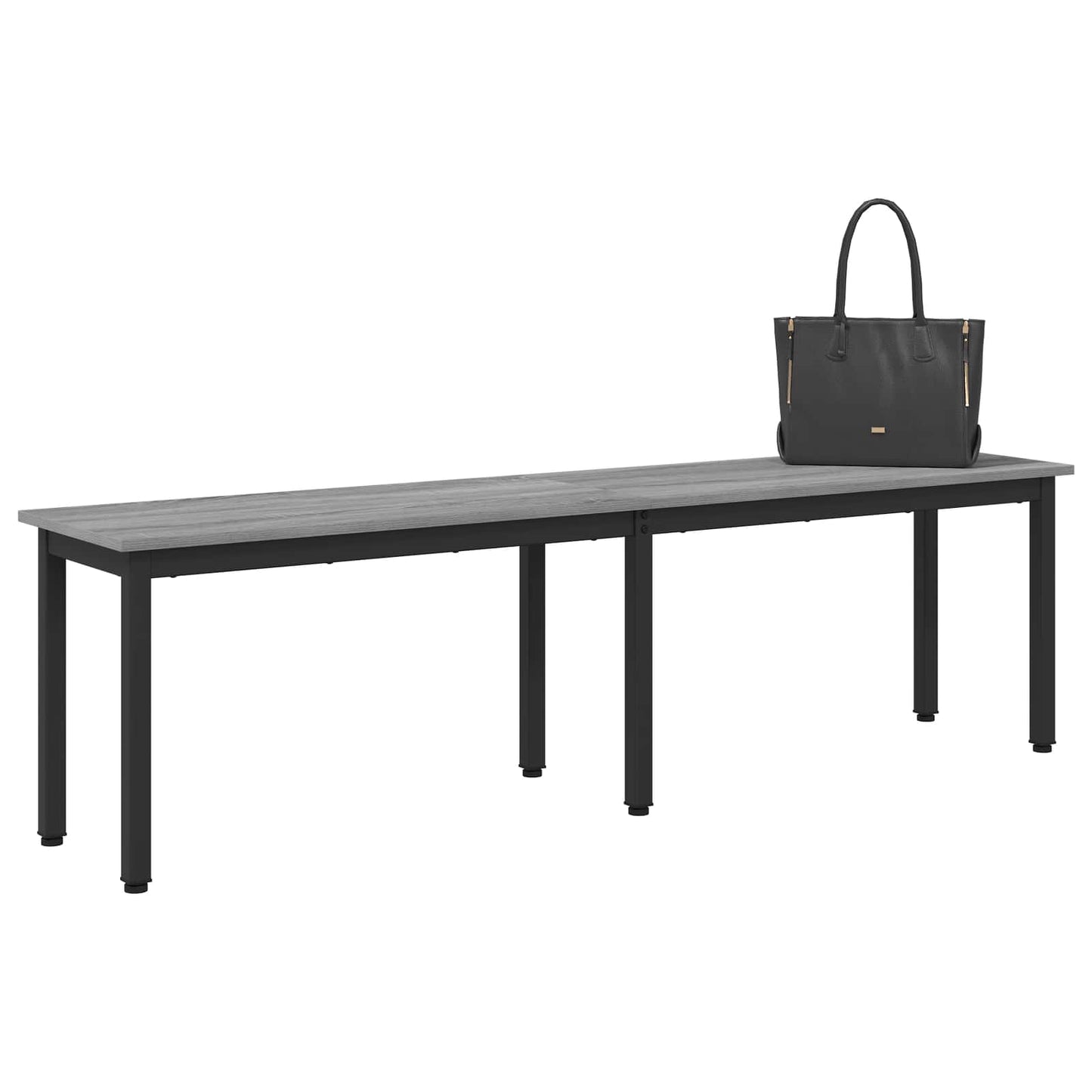 vidaXL παγκάκι Γκρίζο Σονομα 160 x 35 x 45 cm Επεξεργασμένο ξύλο