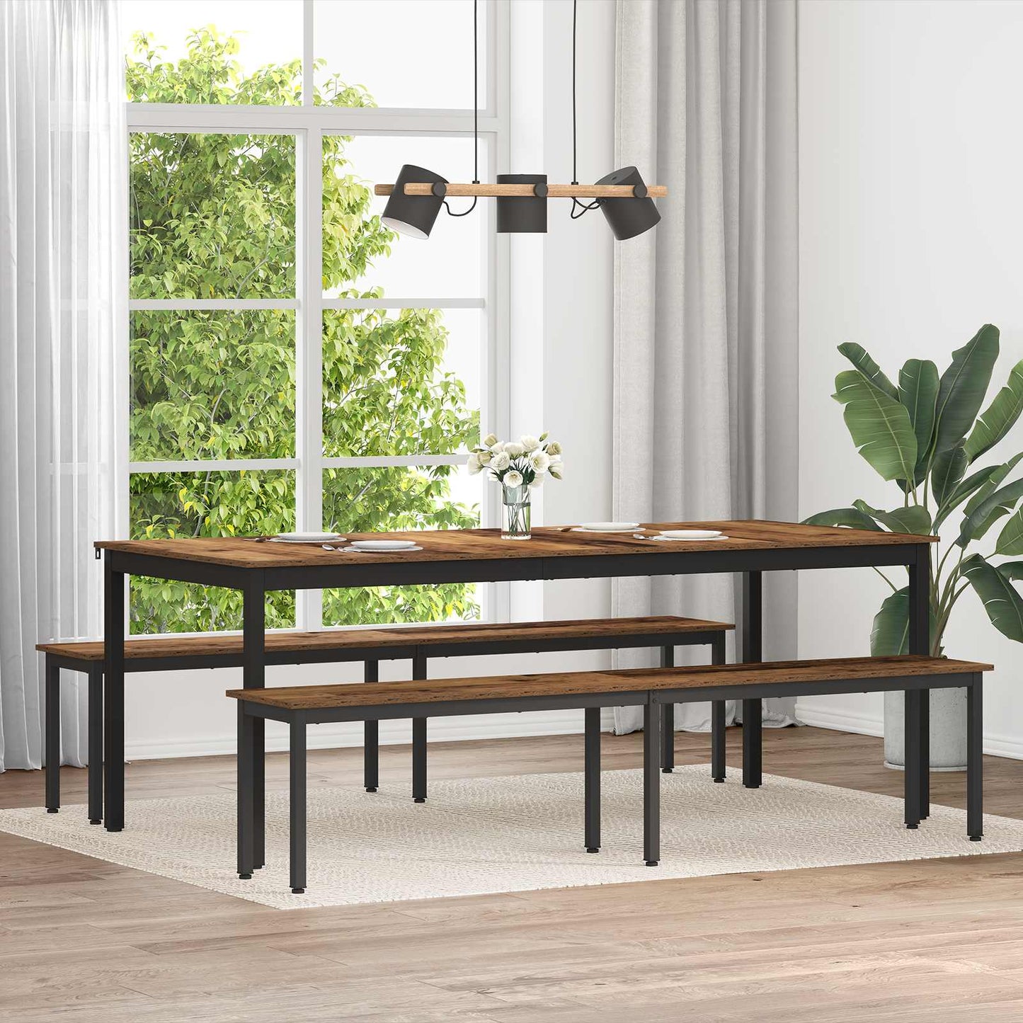 vidaXL παγκάκι Παλιό ξύλο 200 x 35 x 45 εκ Επεξεργασμένο Ξύλο