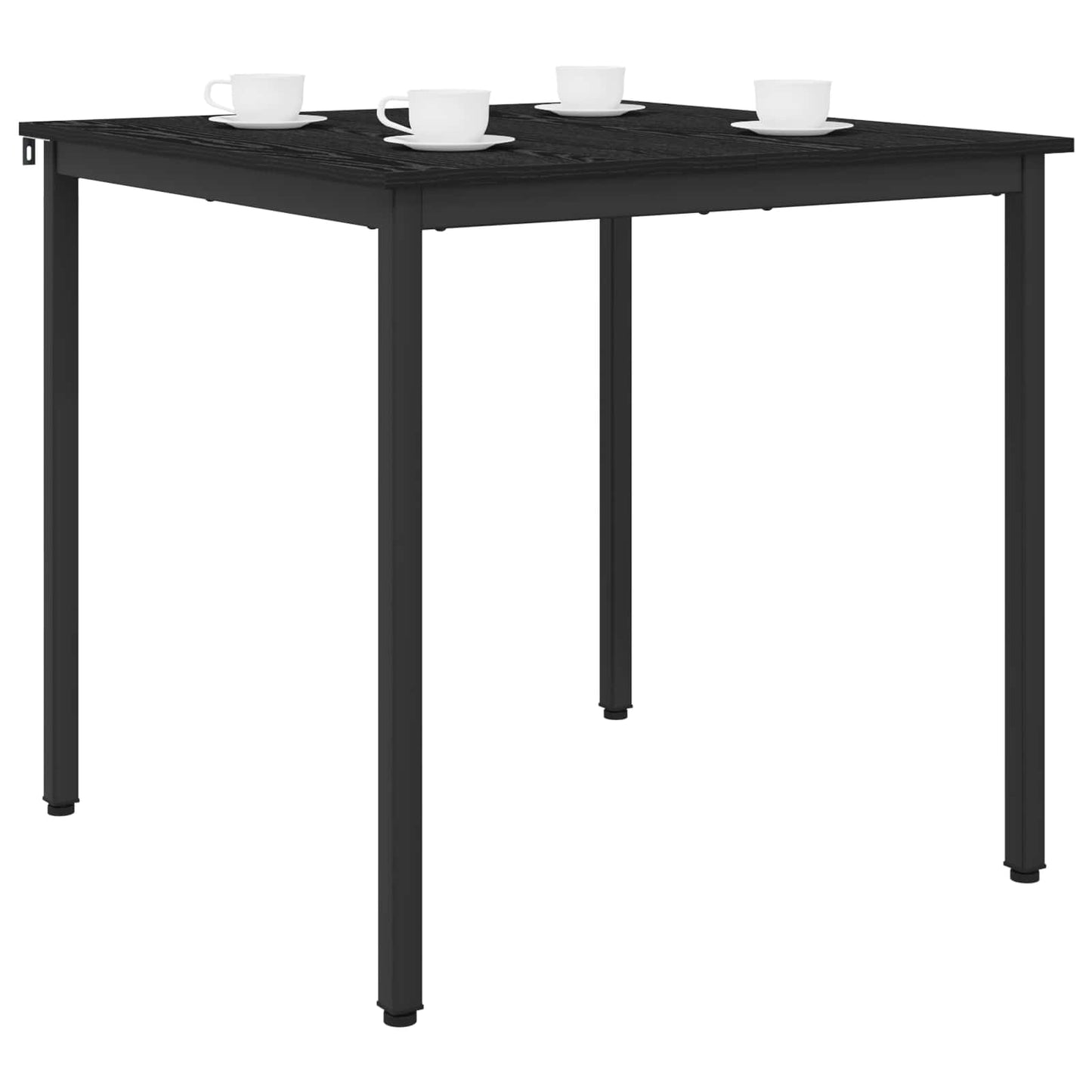 vidaXL Τραπεζαρίες 80 x 80 x 75 cm Επεξεργασμένο Ξύλο Μαύρη Δρυς