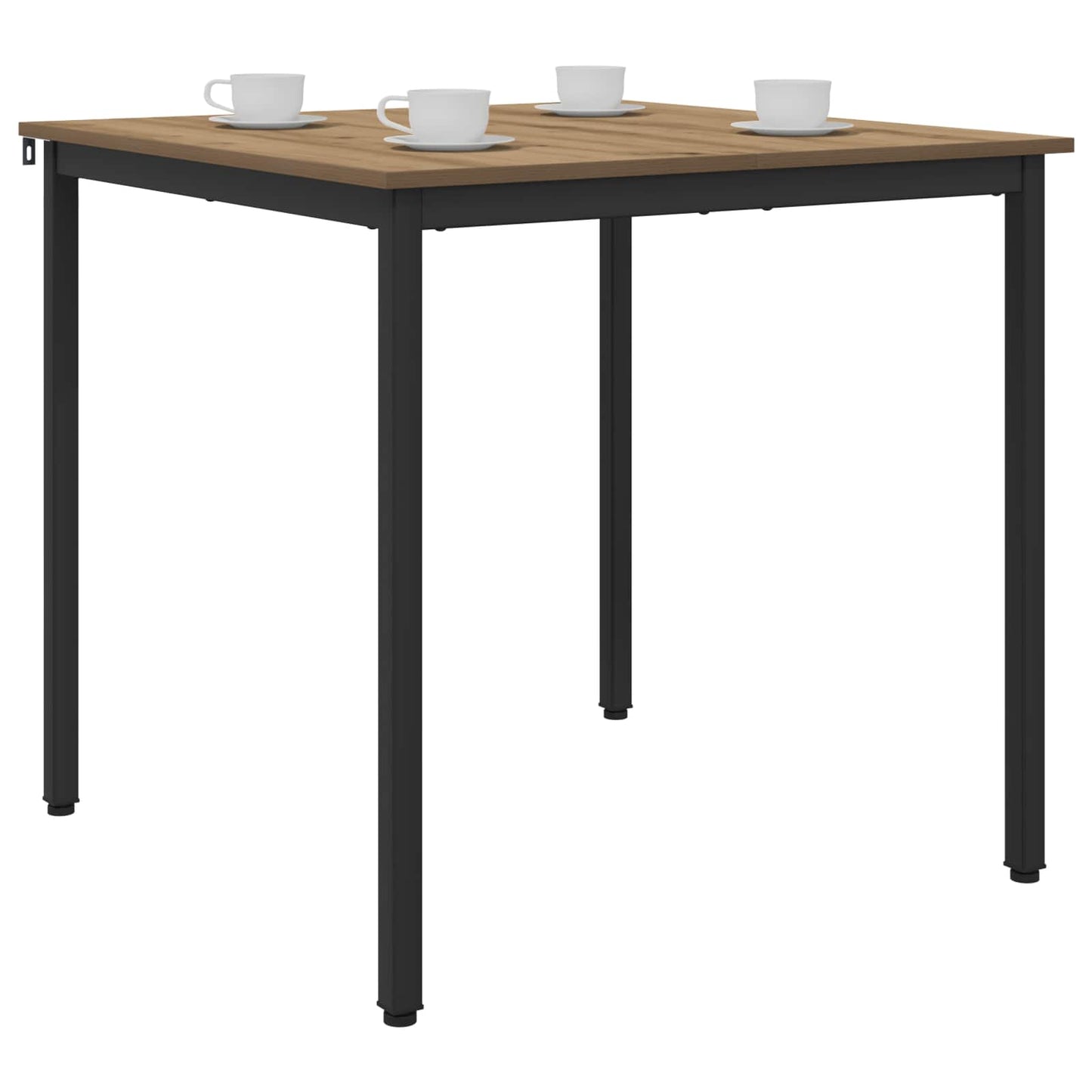 vidaXL Τραπεζαρίες 80 x 80 x 75 cm ΜΕΤΑΛΛΟ τετράγωνο