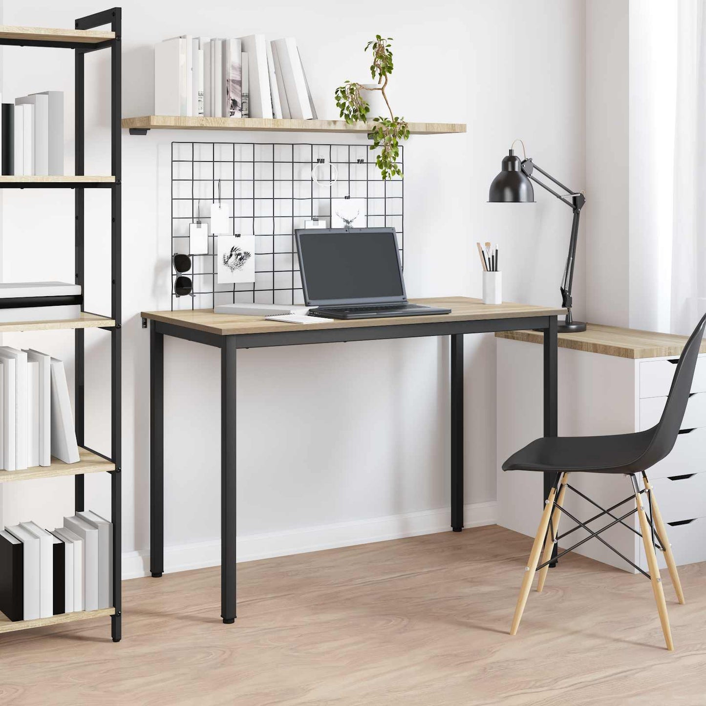 vidaXL Τραπεζαρίες 110 x 55 x 75 cm Επεξεργασμένο Ξύλο Sonoma Δρυς