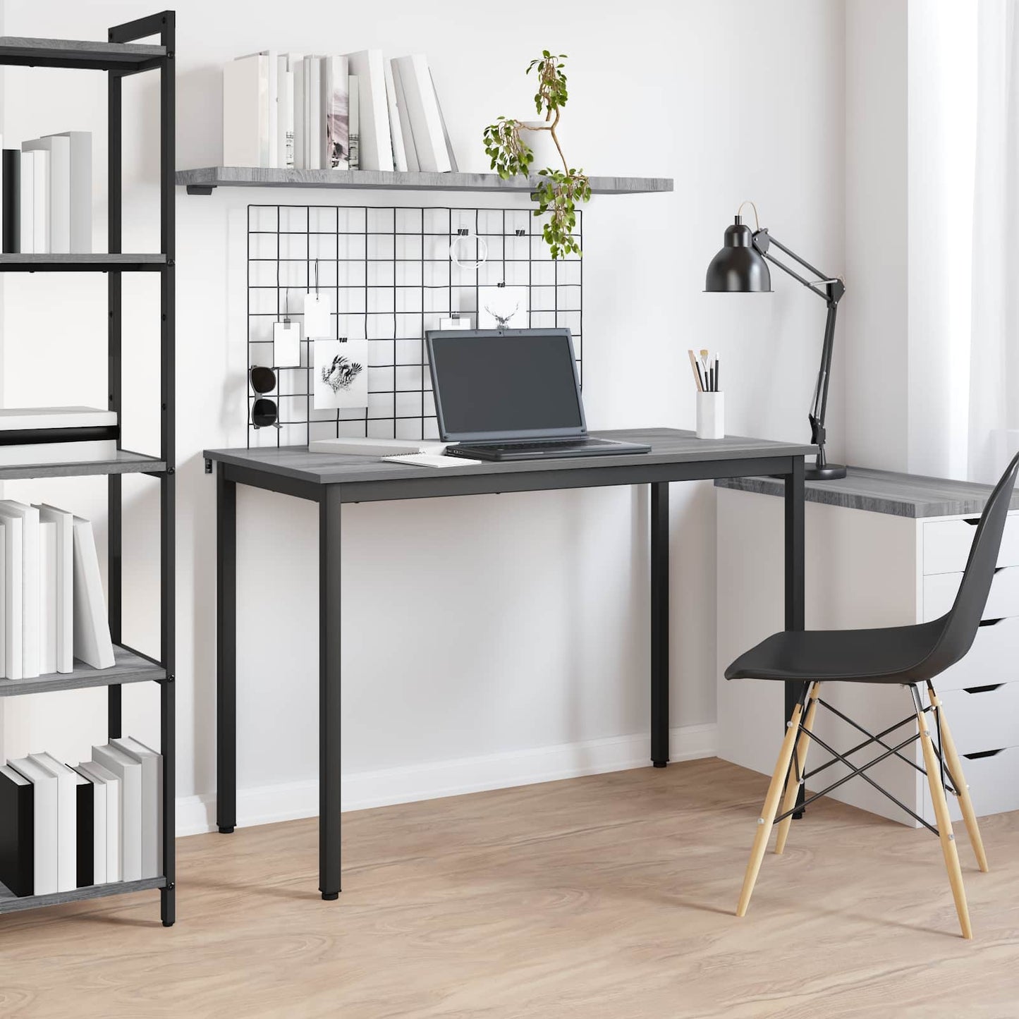 vidaXL Τραπεζαρίες 110 x 55 x 75 cm Επεξεργασμένο Ξύλο Γκρι Sonoma
