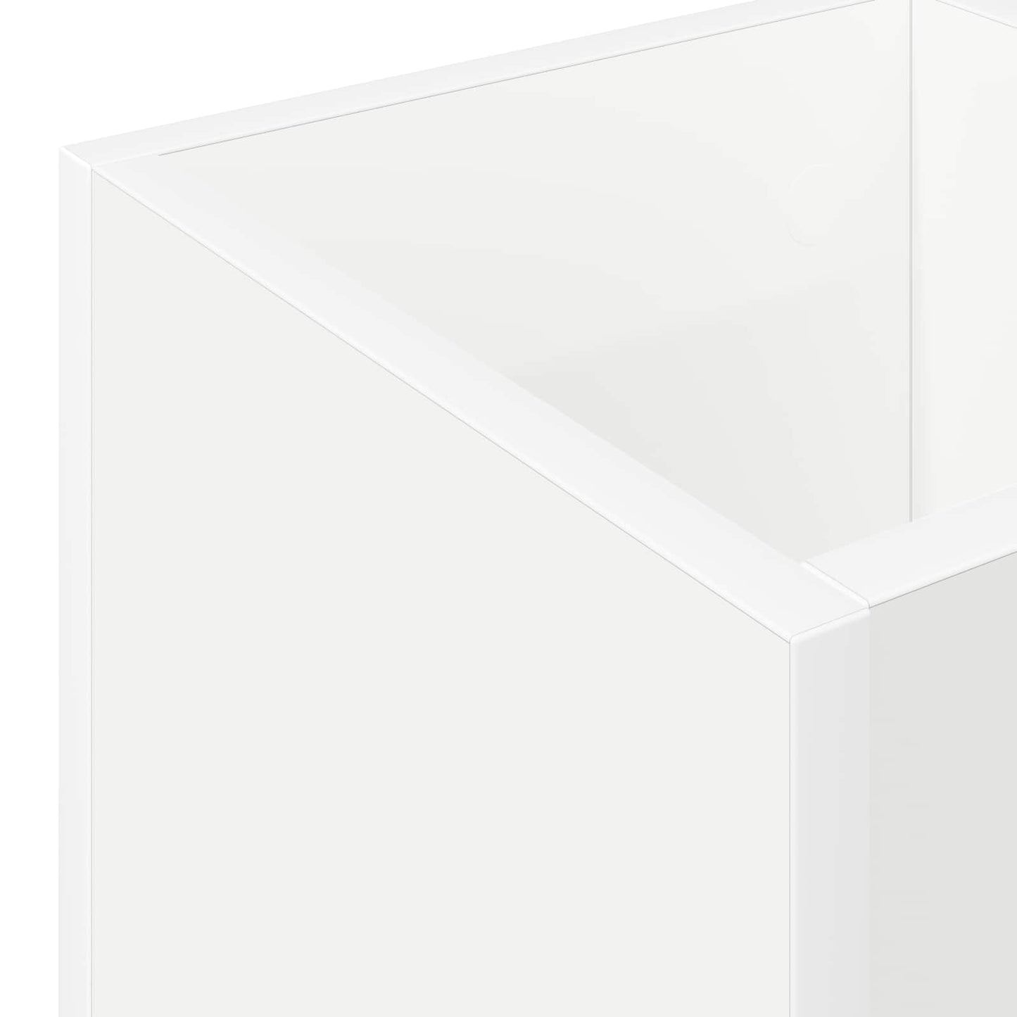 vidaXL Σχέδιο & βάση αποθήκευσης Λευκό 25 x 24,5 x 64 εκ.