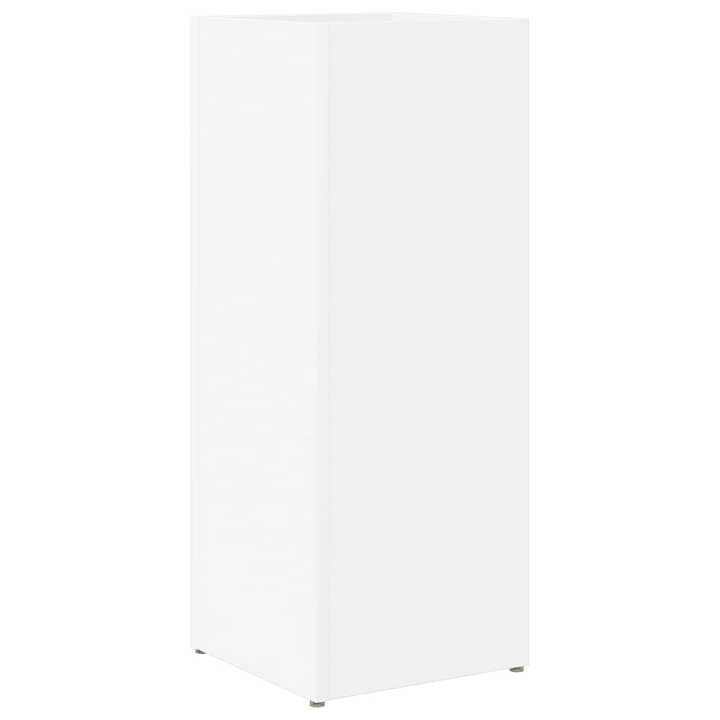 vidaXL Σχέδιο & βάση αποθήκευσης Λευκό 25 x 24,5 x 64 εκ.