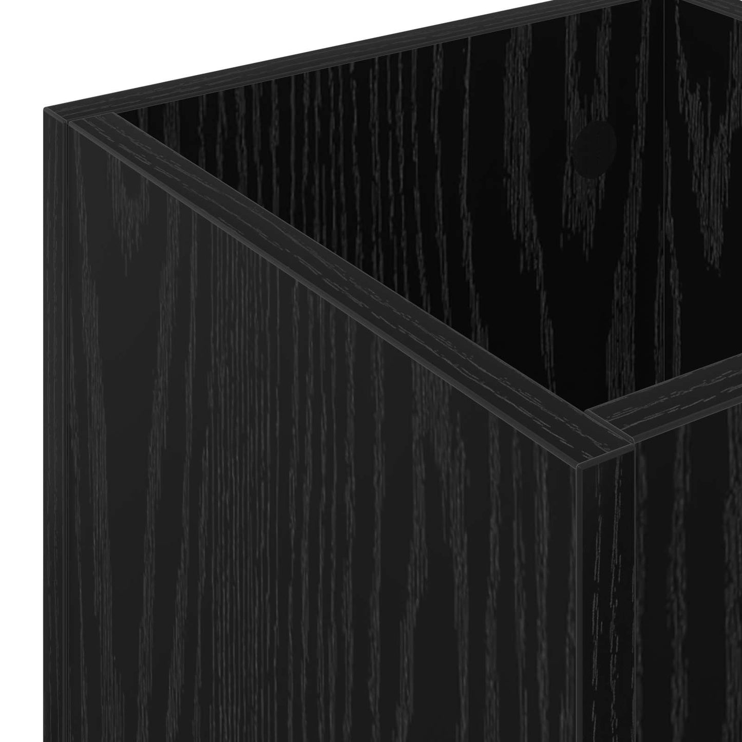 vidaXL Σχέδιο & βάση αποθήκευσης Μαύρη Οξυά 25 x 24,5 x 64 εκ.