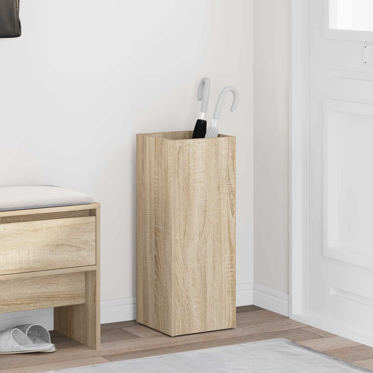 vidaXL Σχέδιο & βάση αποθήκευσης Δρύς Sonoma 25 x 24,5 x 64 εκ.