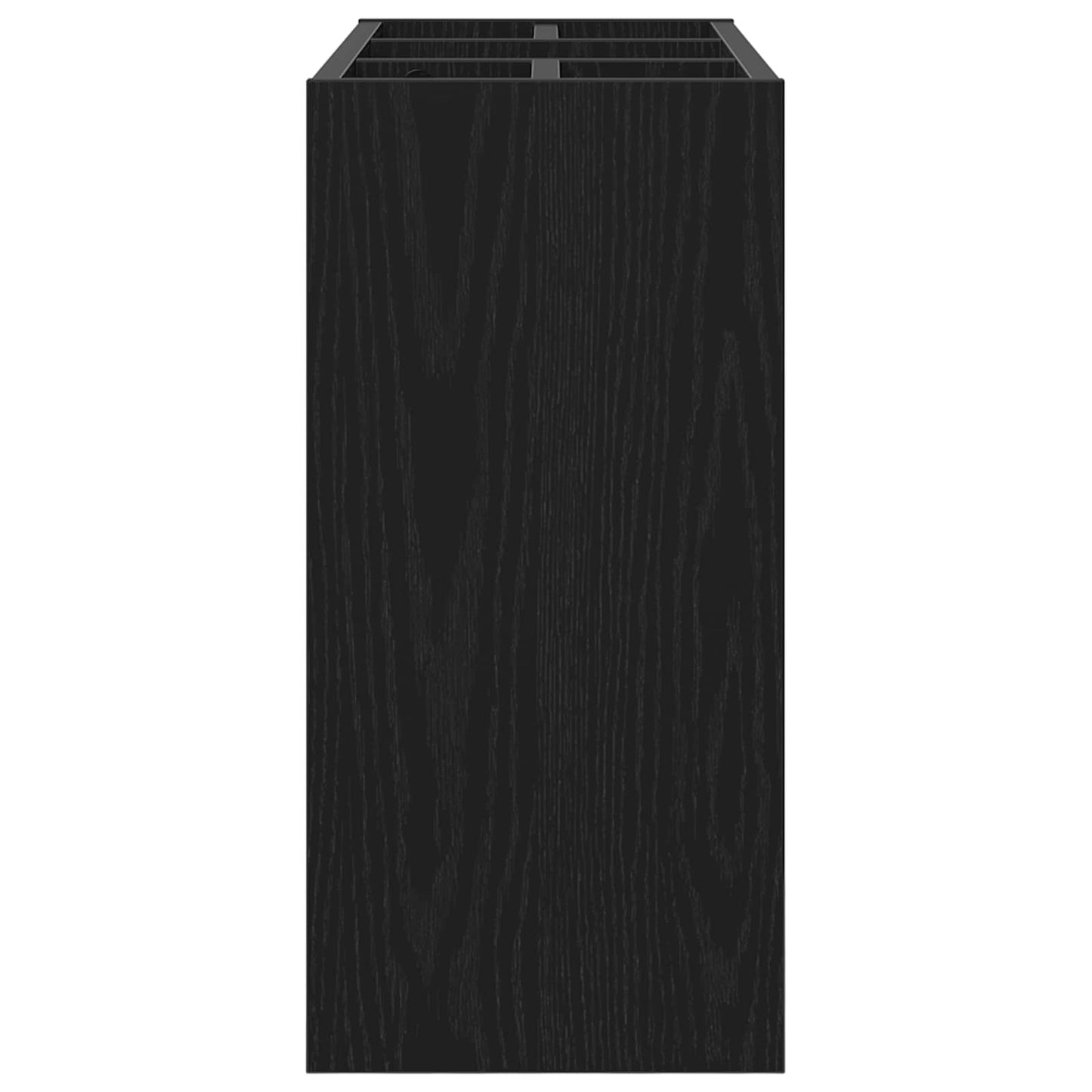 vidaXL Σχέδιο & βάση αποθήκευσης Μαύρη Οξυά 65 x 24 x 50 εκ