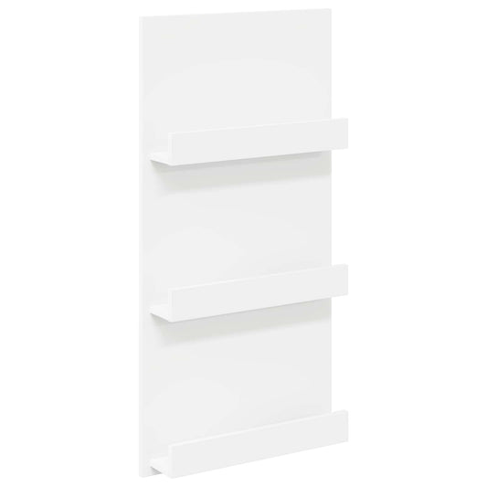 vidaXL Ράφι Περιοδικών Λευκό 51 x 11 x 102 εκ Επεξεργασμένο ξύλο