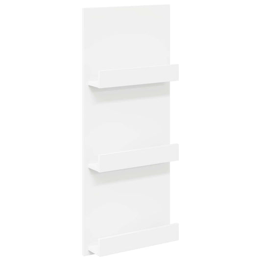vidaXL Ράφι Περιοδικών Λευκό 51 x 11 x 102 εκ Επεξεργασμένο ξύλο