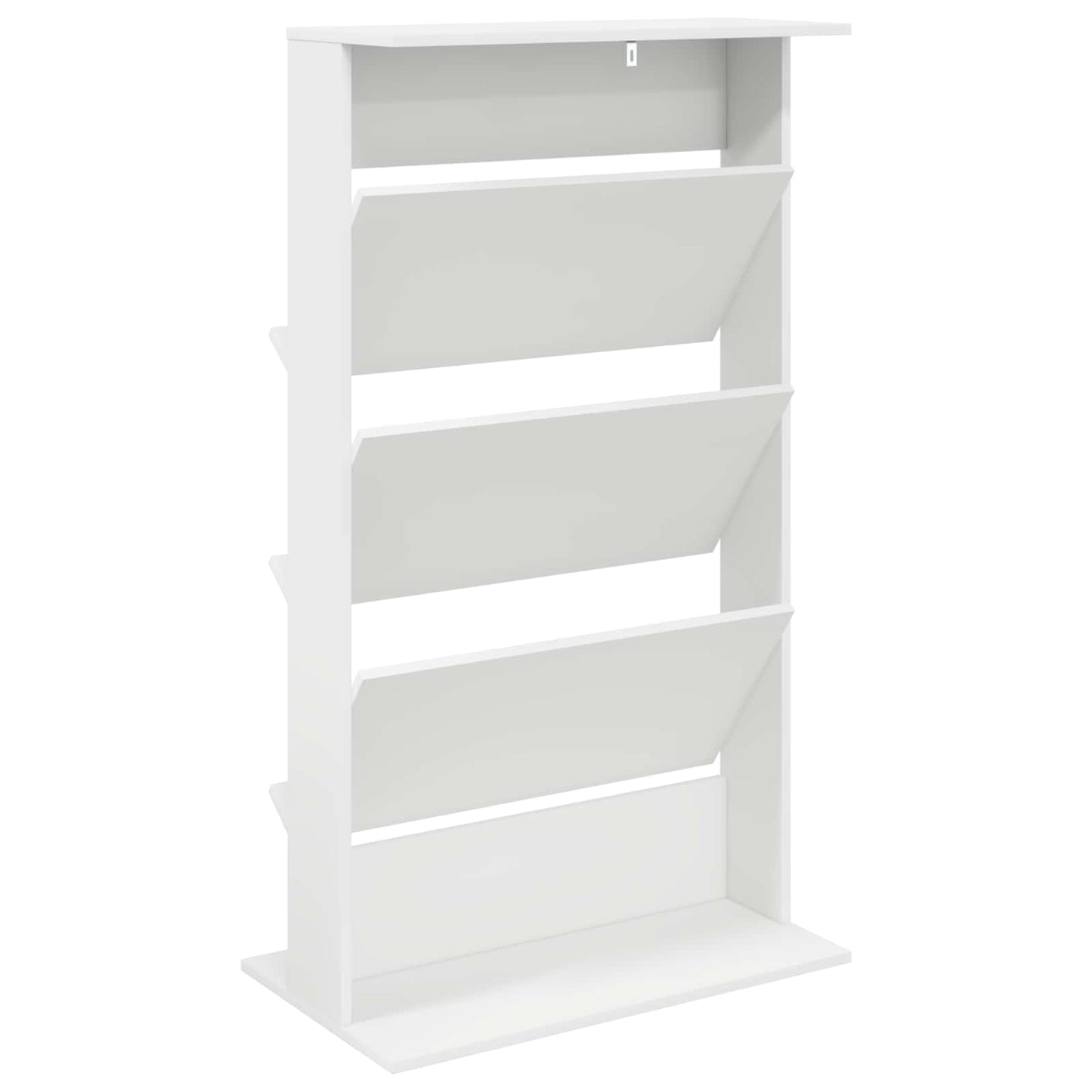 vidaXL Ράφι Περιοδικών Λευκό 70 x 41 x 126 εκ. Επεξεργασμένο ξύλο