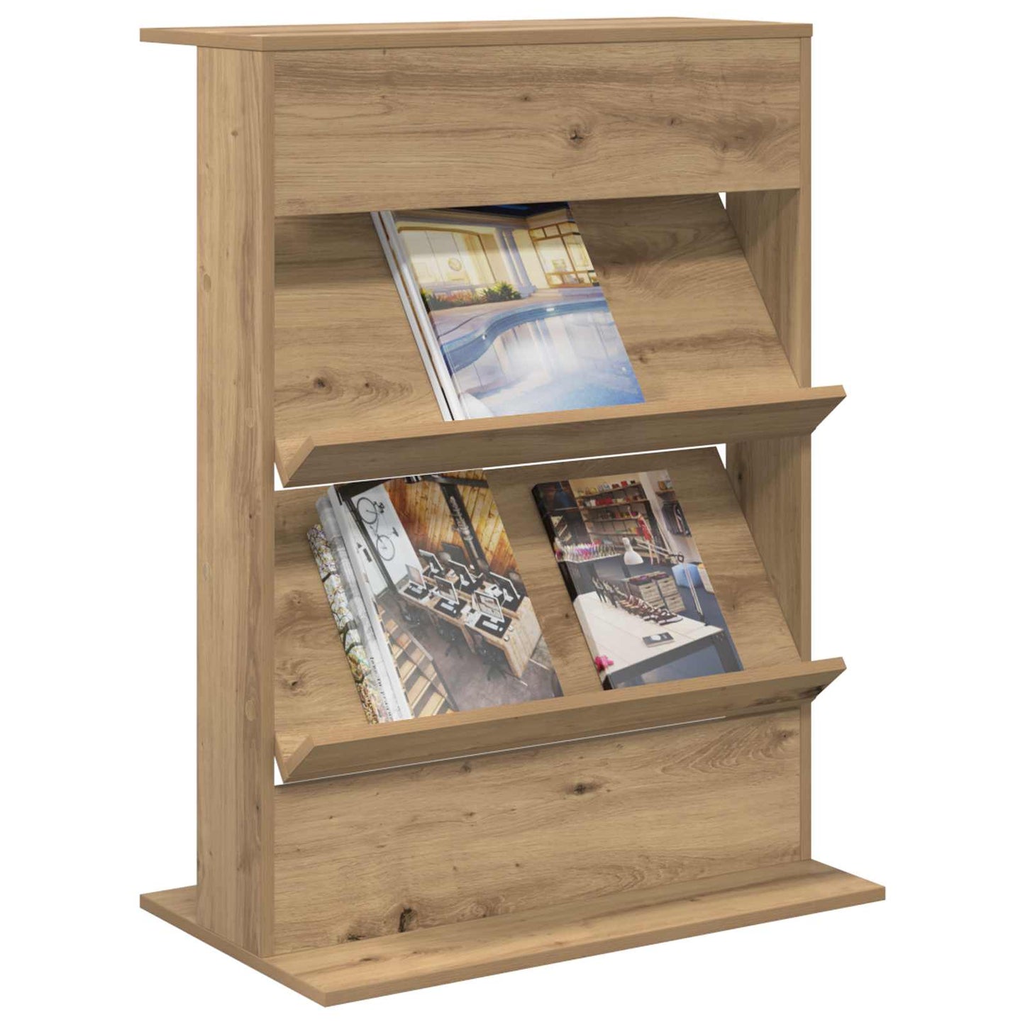 vidaXL Ράφι Περιοδικών Artisan Oak 70 x 41 x 96 εκ. Επεξεργασμένο ξύλο
