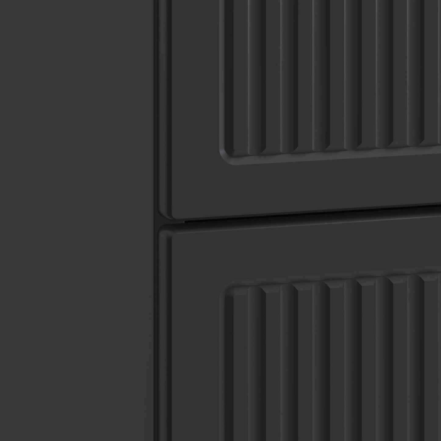 vidaXL Κομοδίνο Μαύρο 43 x 34,5 x 47,5 εκ Επεξεργασμένο Ξύλο