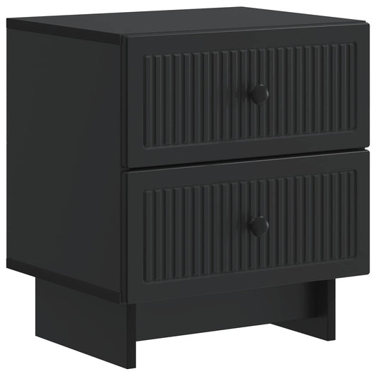 vidaXL Κομοδίνο Μαύρο 43 x 34,5 x 47,5 εκ Επεξεργασμένο Ξύλο