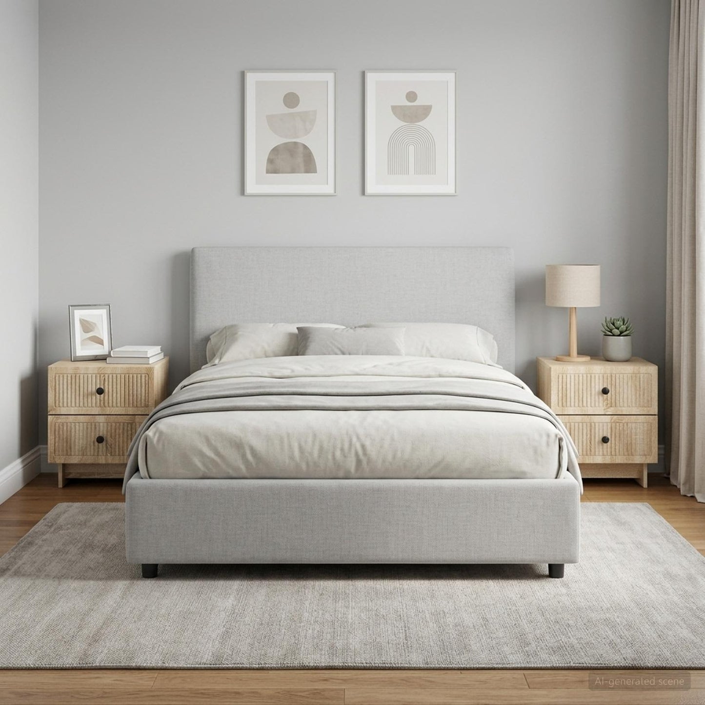 vidaXL Κομοδίνο 2 τμχ. Sonoma Δρυς 43 x 34,5 x 47,5 εκ