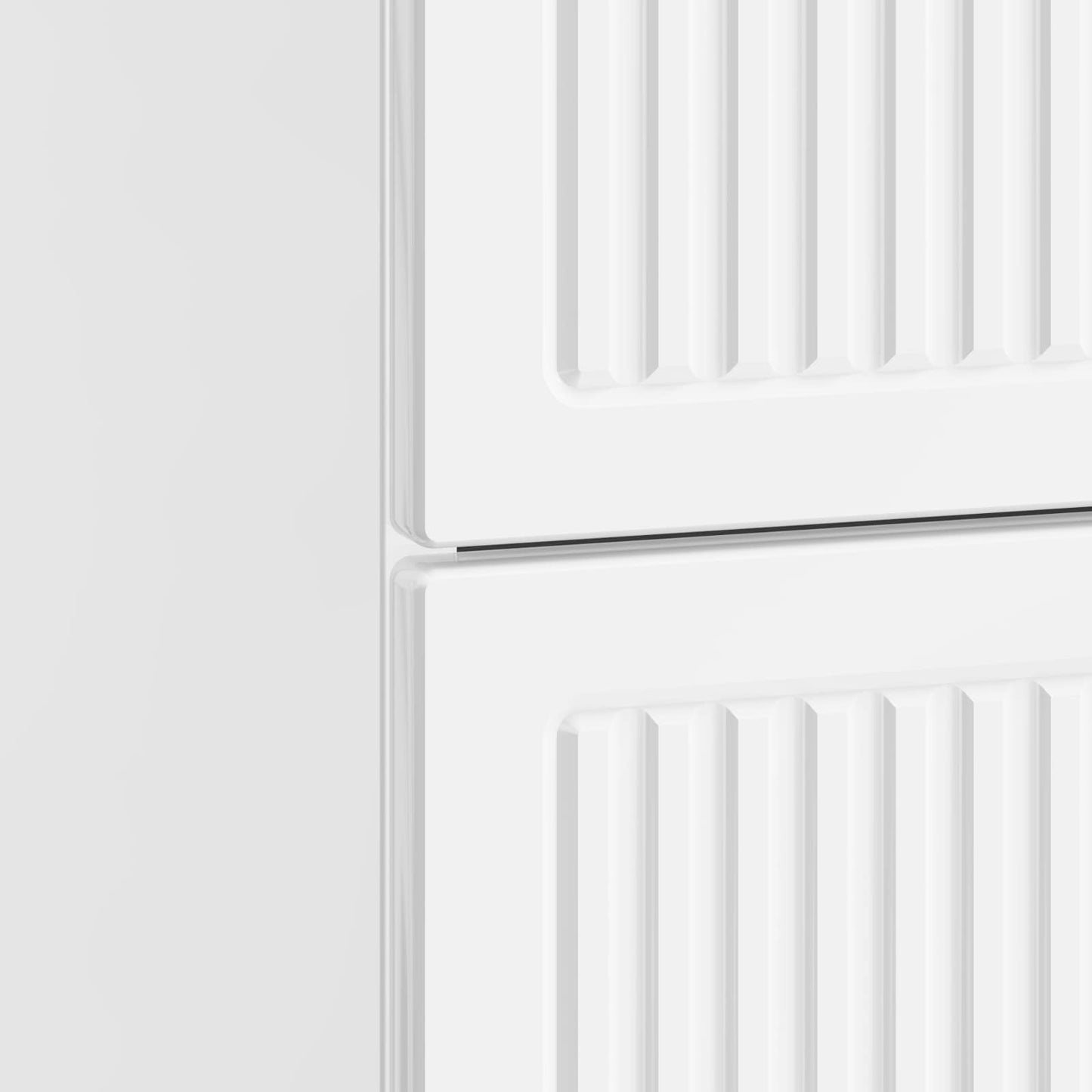 vidaXL Κομοδίνο 2 τμχ. Γυαλιστερό Λευκό 43 x 34,5 x 47,5 εκ
