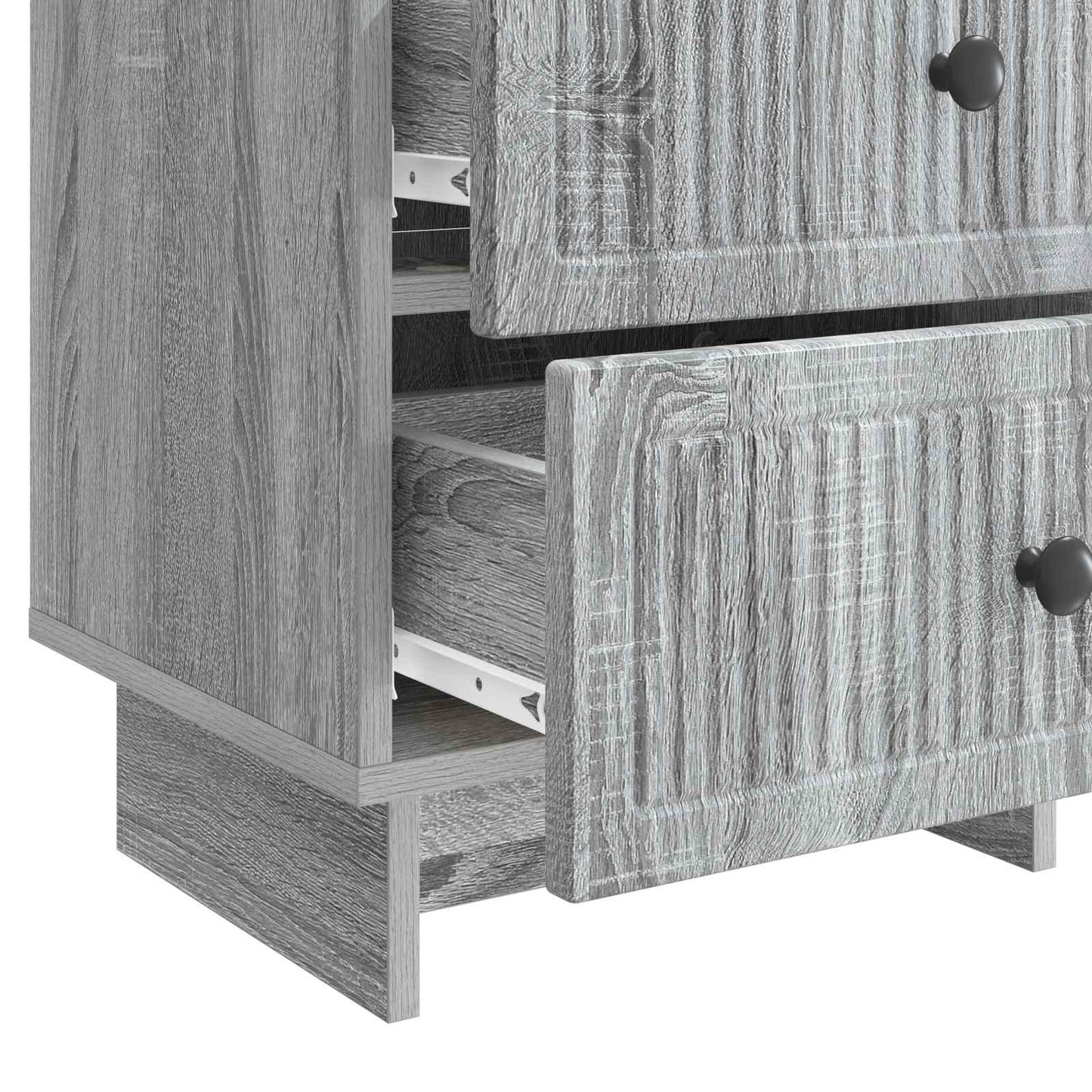 vidaXL Κομοδίνο Γκρι Sonoma 43 x 34,5 x 47,5 εκ Επεξεργασμένο Ξύλο