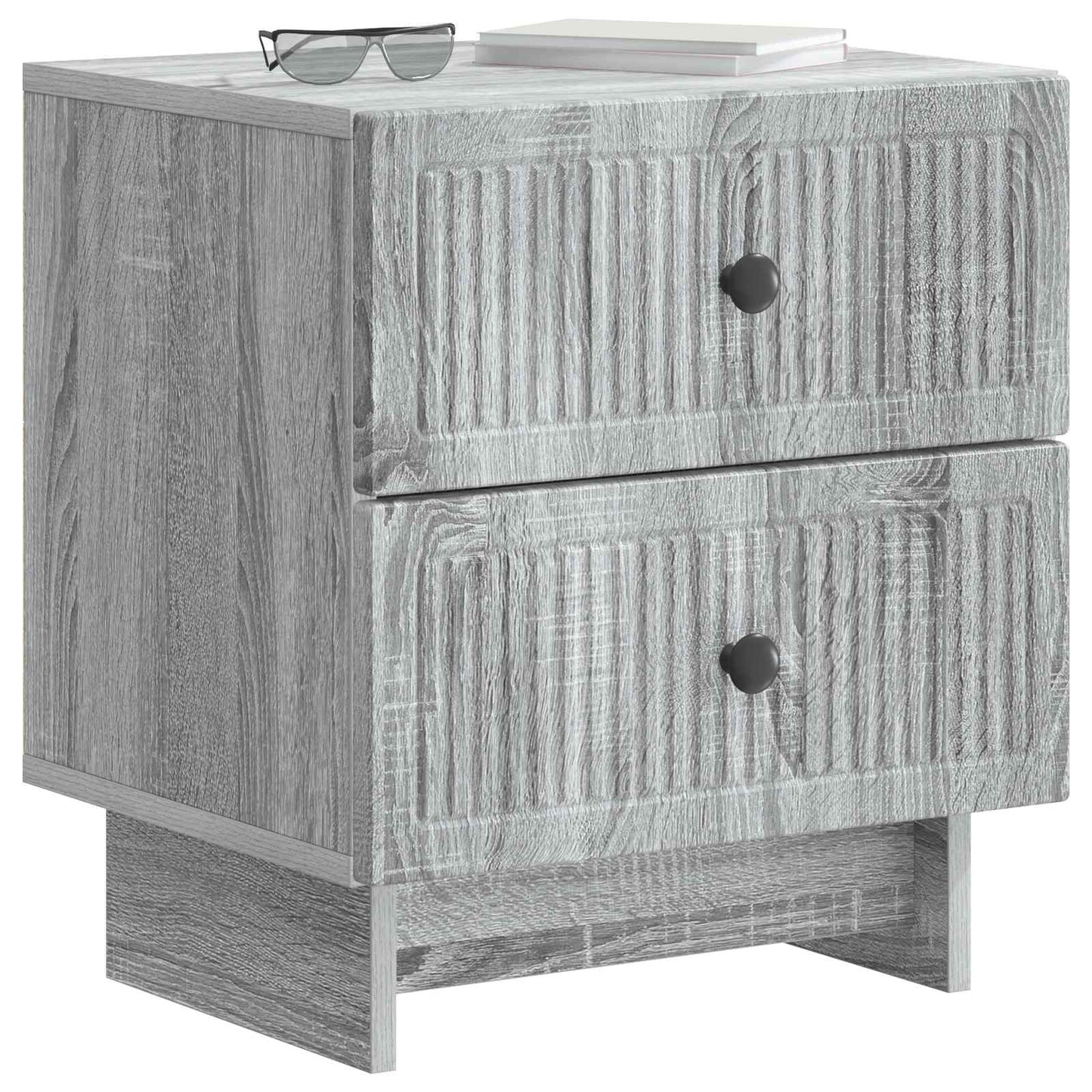 vidaXL Κομοδίνο Γκρι Sonoma 43 x 34,5 x 47,5 εκ Επεξεργασμένο Ξύλο