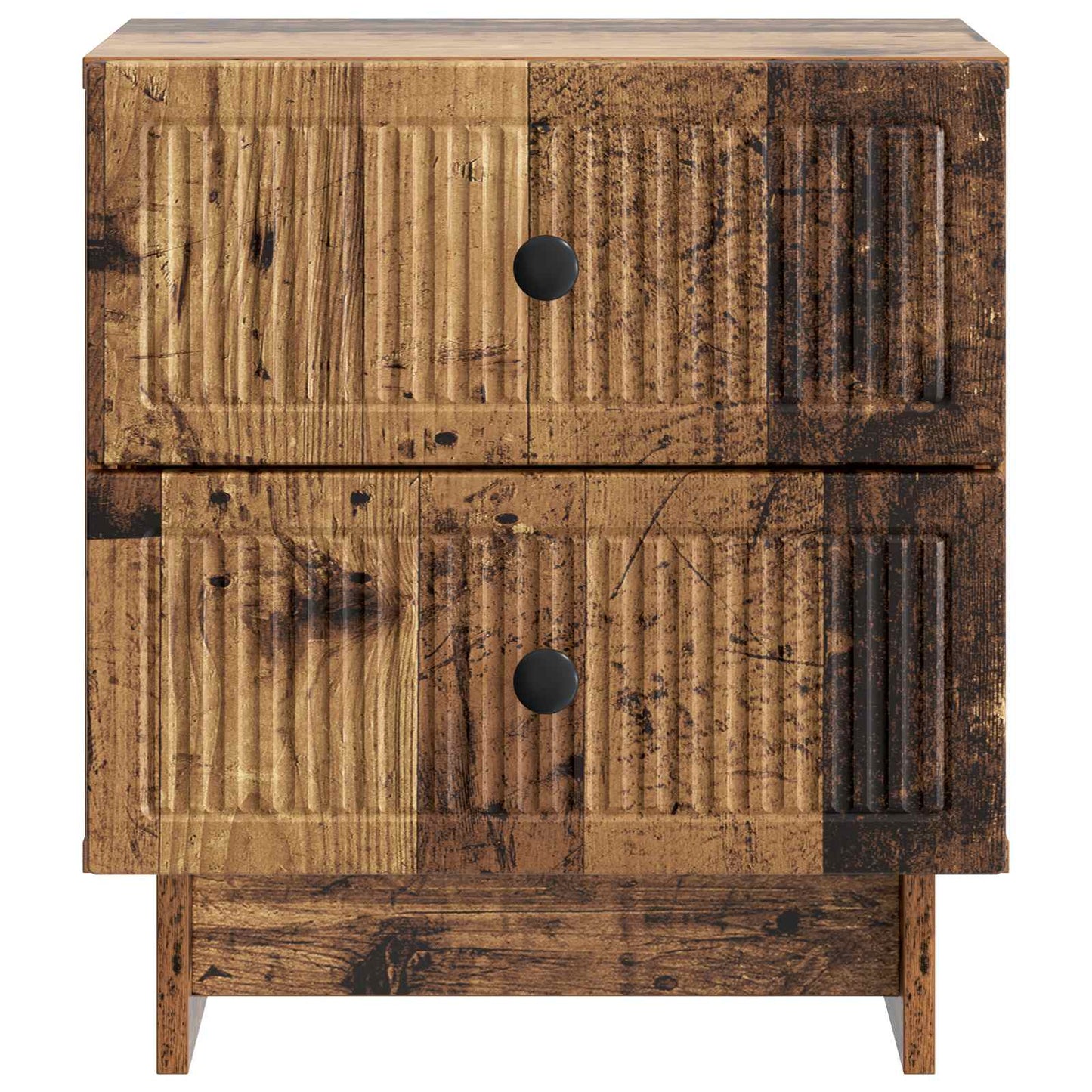 vidaXL Κομοδίνο Παλαιωμένο ξύλο 43 x 34,5 x 47,5 εκ Επεξεργασμένο Ξύλο