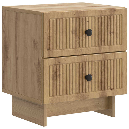 vidaXL Κομοδίνο Artisan Δρυς 43 x 34,5 x 47,5 εκ Επεξεργασμένο Ξύλο