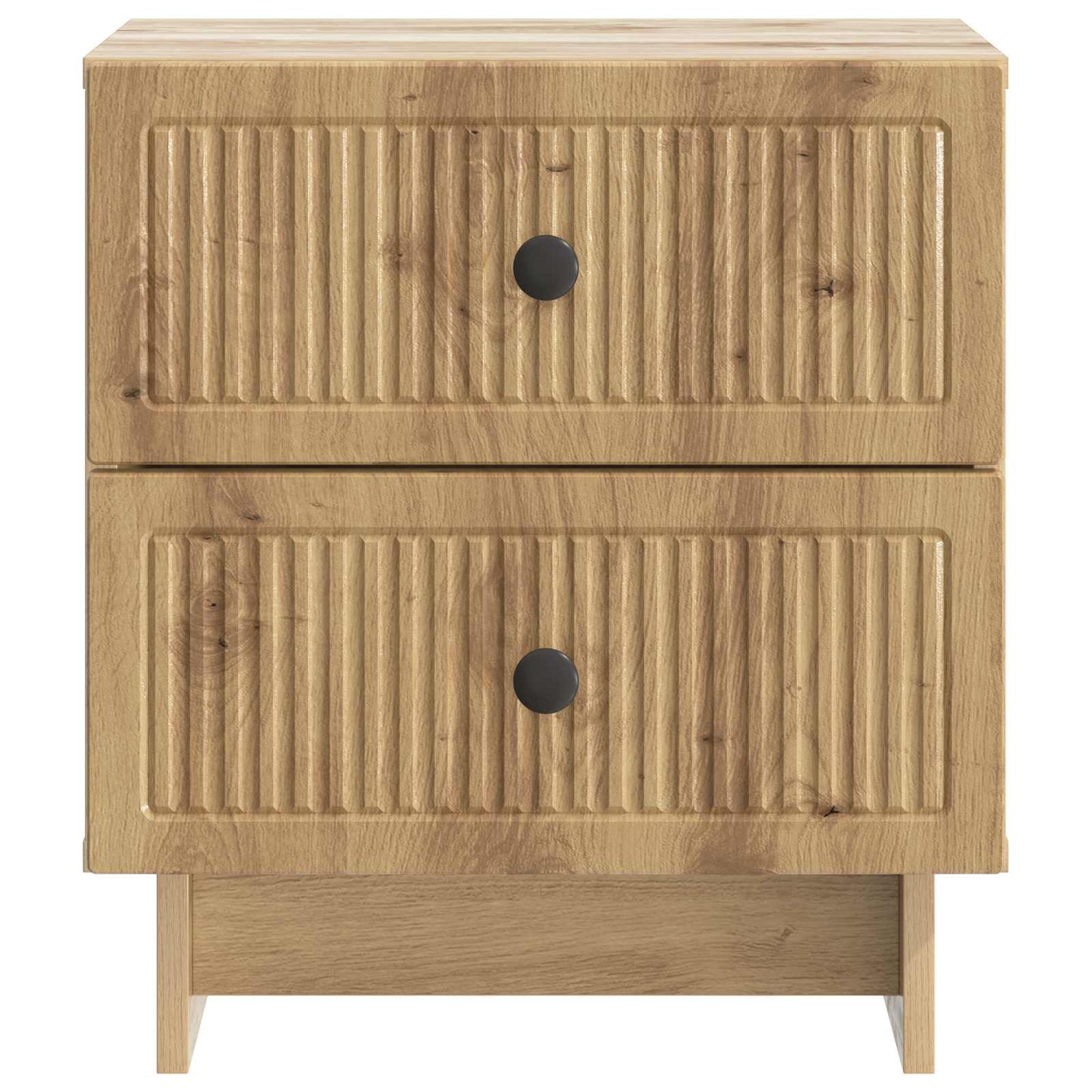 vidaXL Κομοδίνο Artisan Δρυς 43 x 34,5 x 47,5 εκ Επεξεργασμένο Ξύλο
