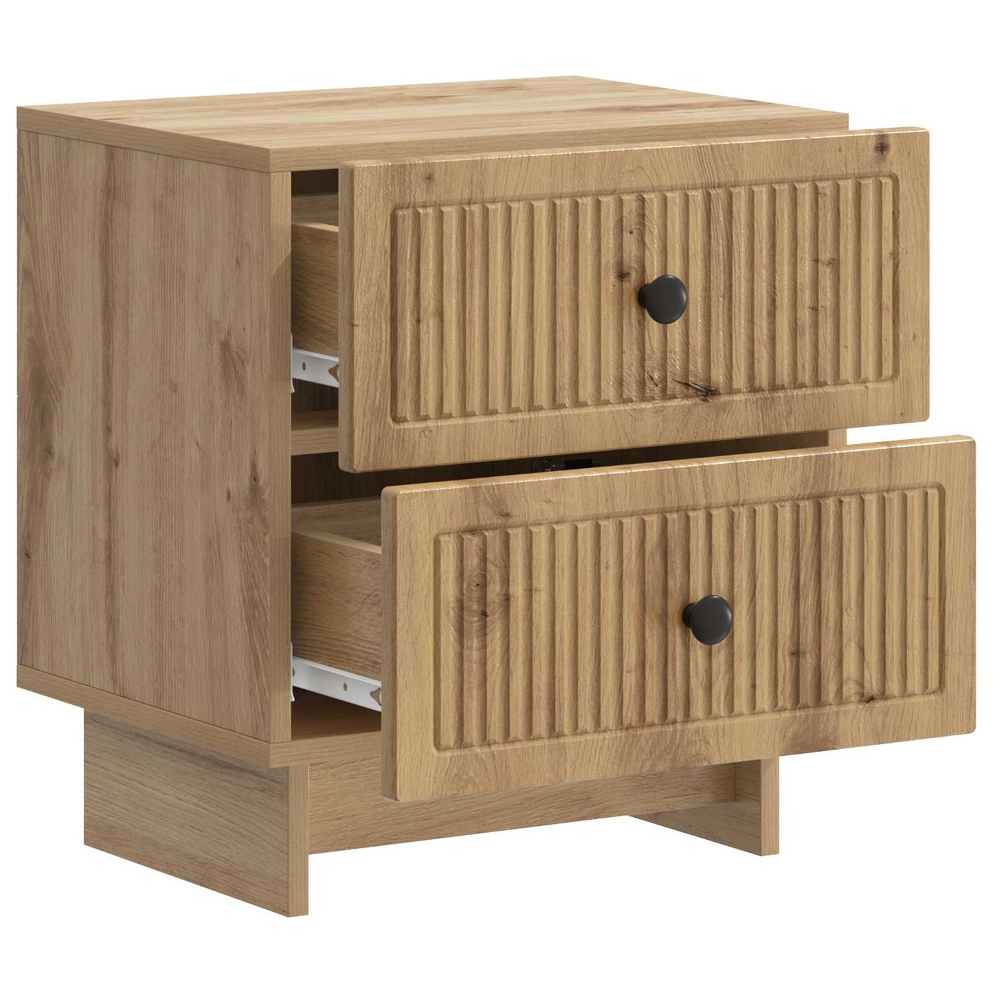 vidaXL Κομοδίνο 2 τμχ. Artisan Δρυς 43 x 34,5 x 47,5 εκ