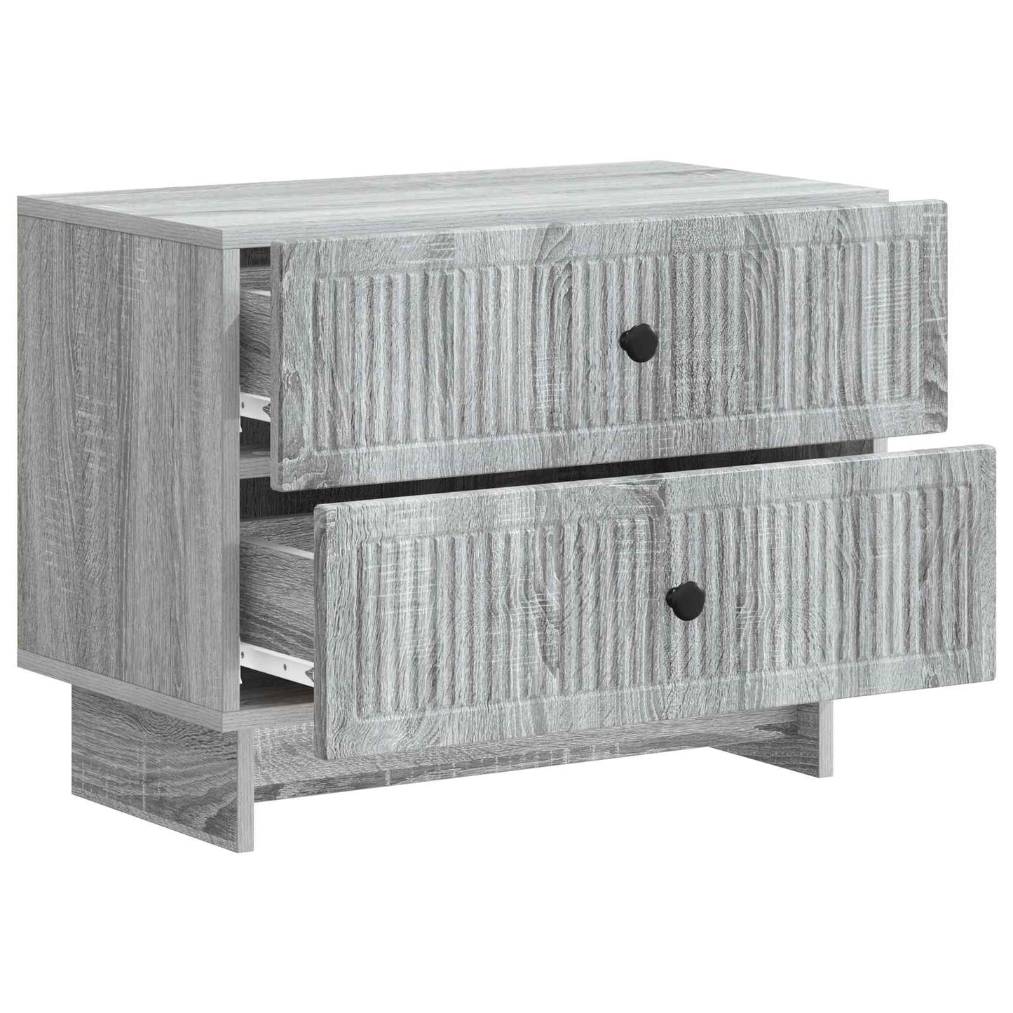 vidaXL Κομοδίνο Γκρι Sonoma 62 x 34,5 x 47,5 εκ Επεξεργασμένο Ξύλο