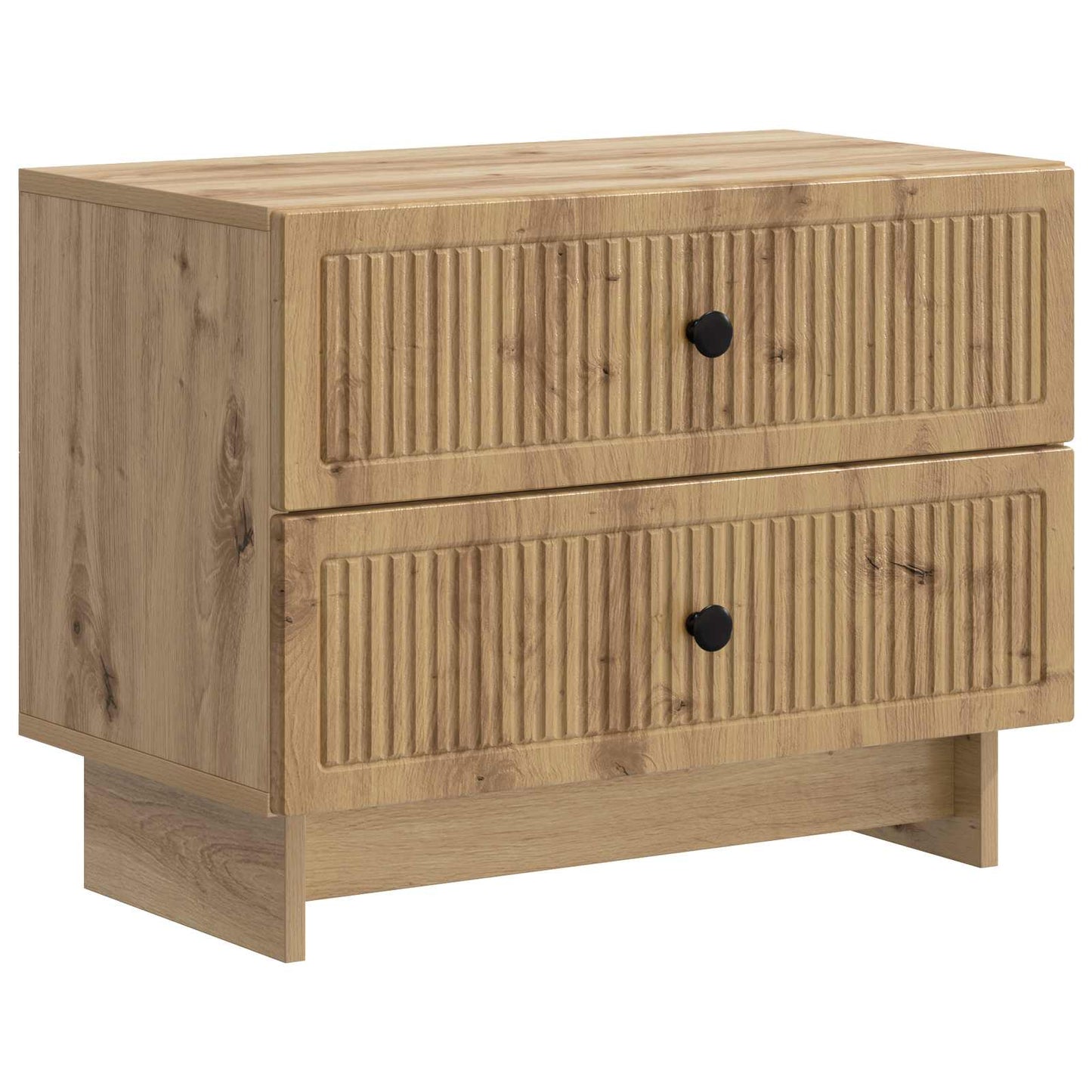 vidaXL Κομοδίνο Artisan Δρυς 62 x 34,5 x 47,5 εκ Επεξεργασμένο Ξύλο