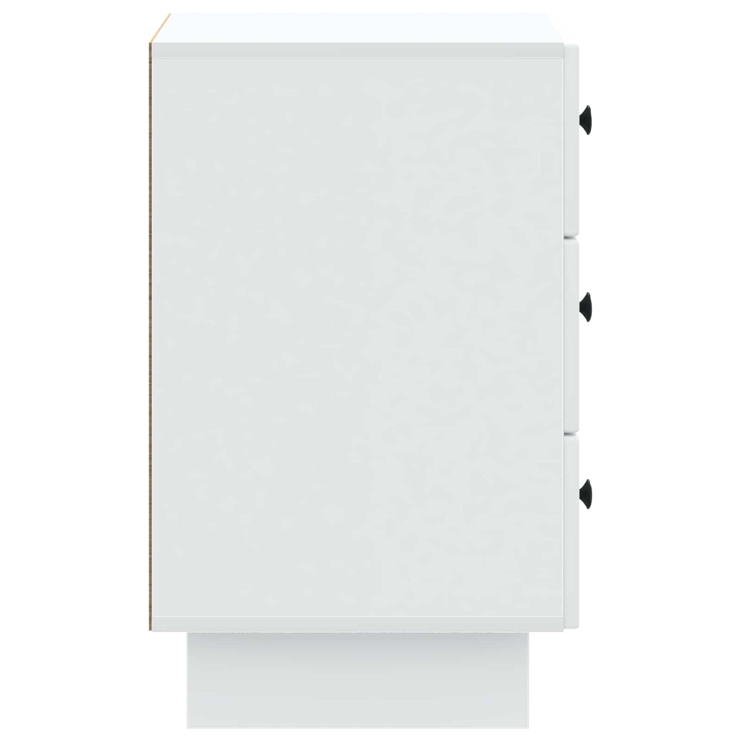 vidaXL Κομοδίνο με συρτάρι Λευκό 43 x 41 x 66,5 εκ. Επεξεργασμένο Ξύλο
