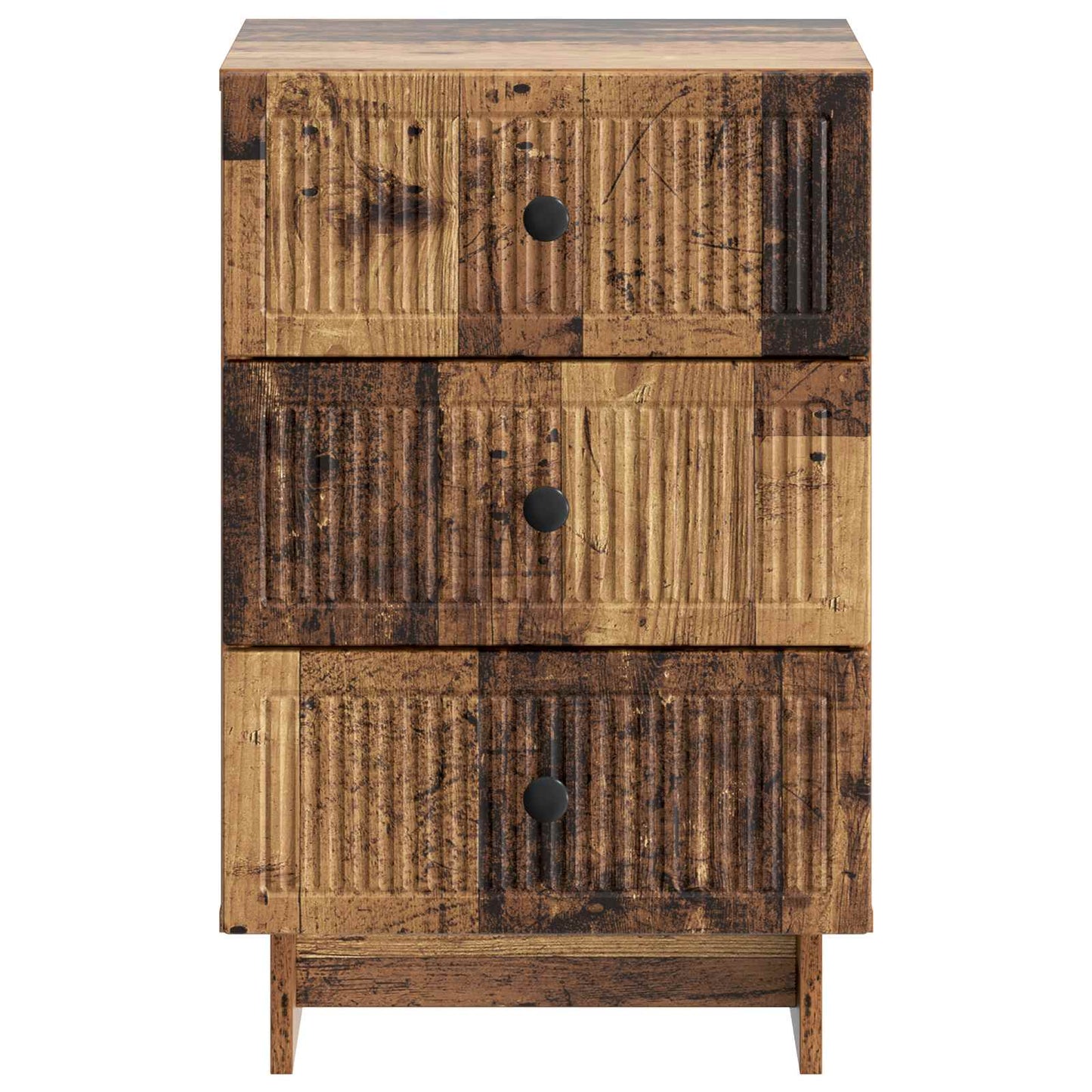 vidaXL Κομοδίνο Παλαιωμένο ξύλο 43 x 41 x 66,5 εκ. Επεξεργασμένο Ξύλο