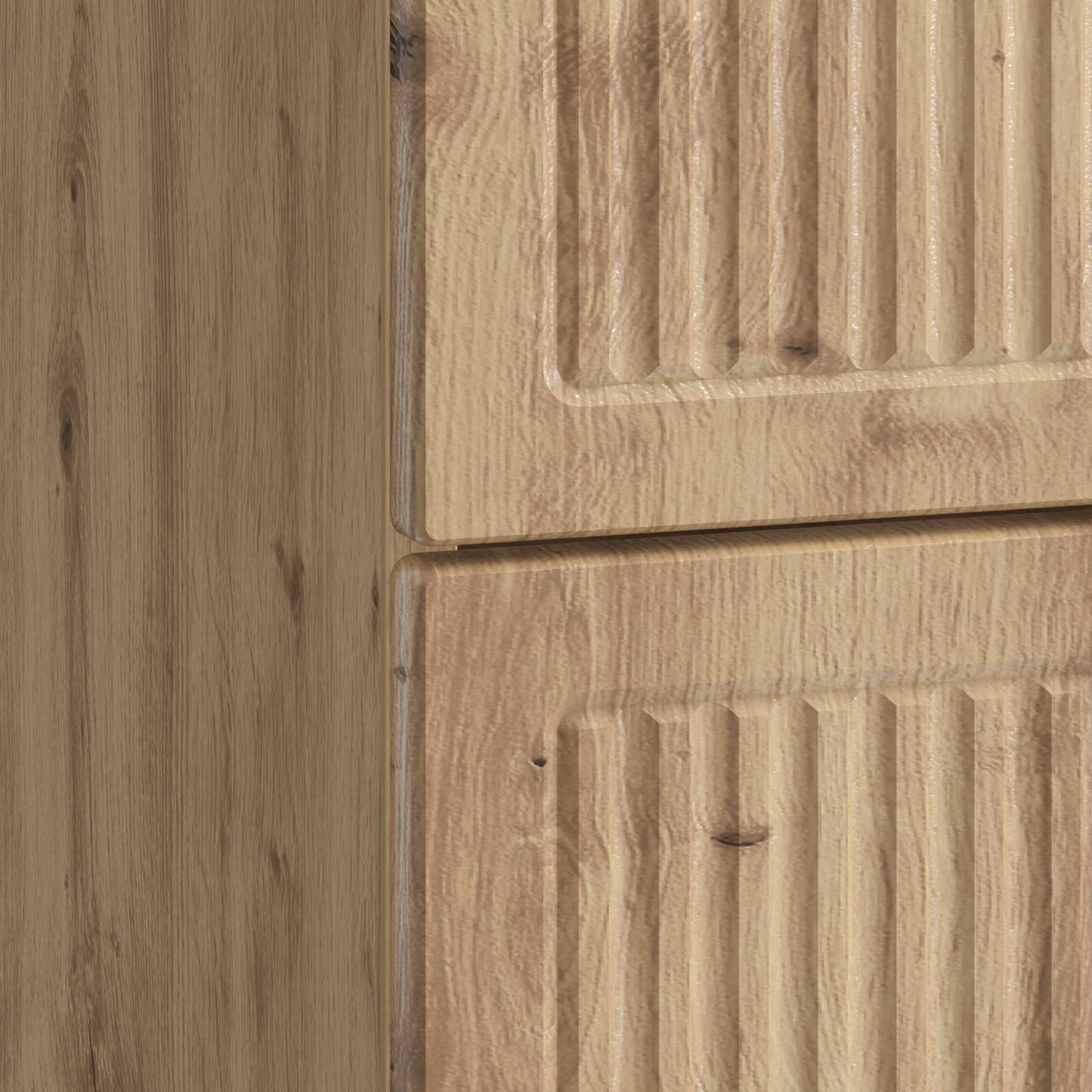 vidaXL Κομοδίνο Artisan Δρυς 43 x 41 x 66,5 εκ. Επεξεργασμένο Ξύλο