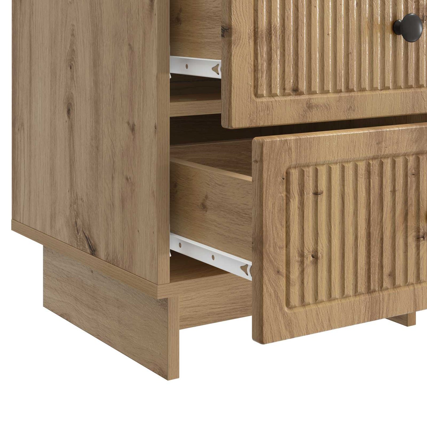 vidaXL Κομοδίνο Artisan Δρυς 43 x 41 x 66,5 εκ. Επεξεργασμένο Ξύλο
