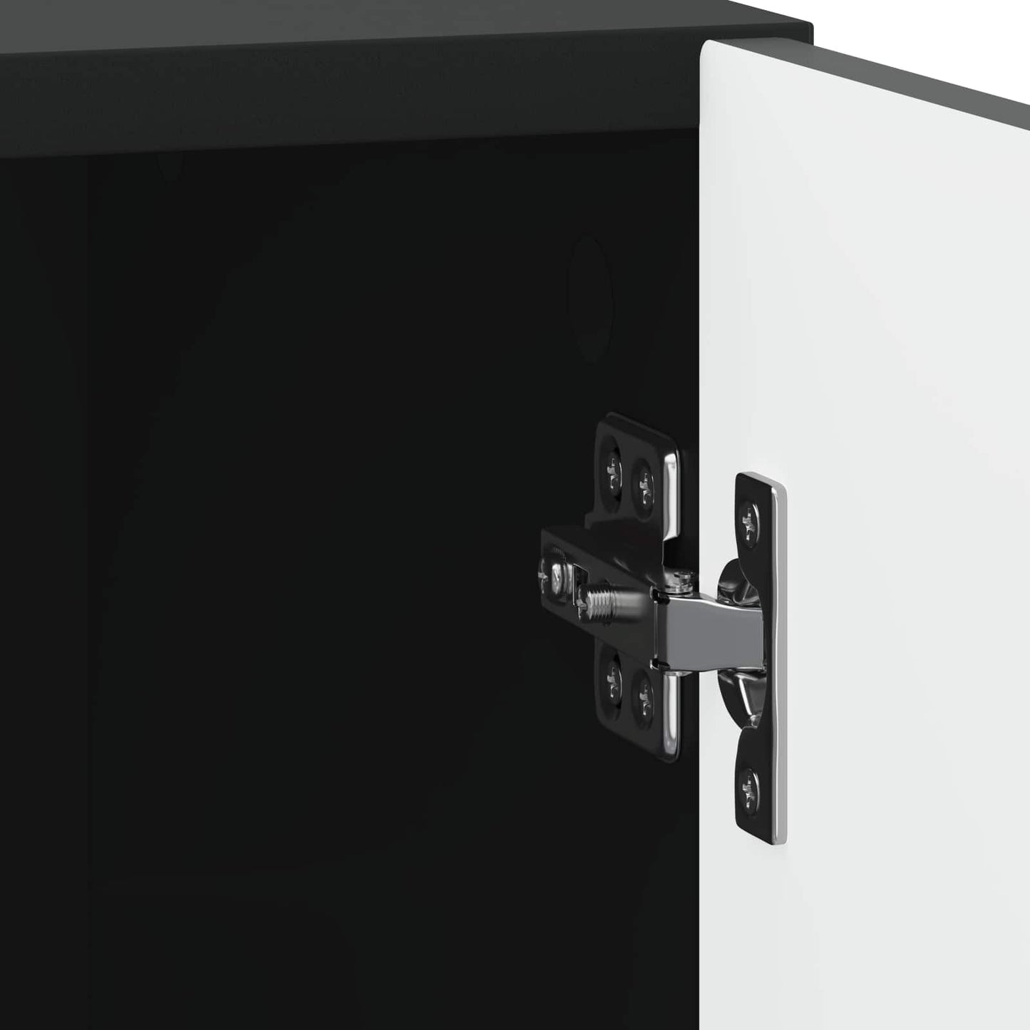 vidaXL Κομοδίνο Μαύρο 43 x 34,5 x 50 εκ Επεξεργασμένο Ξύλο