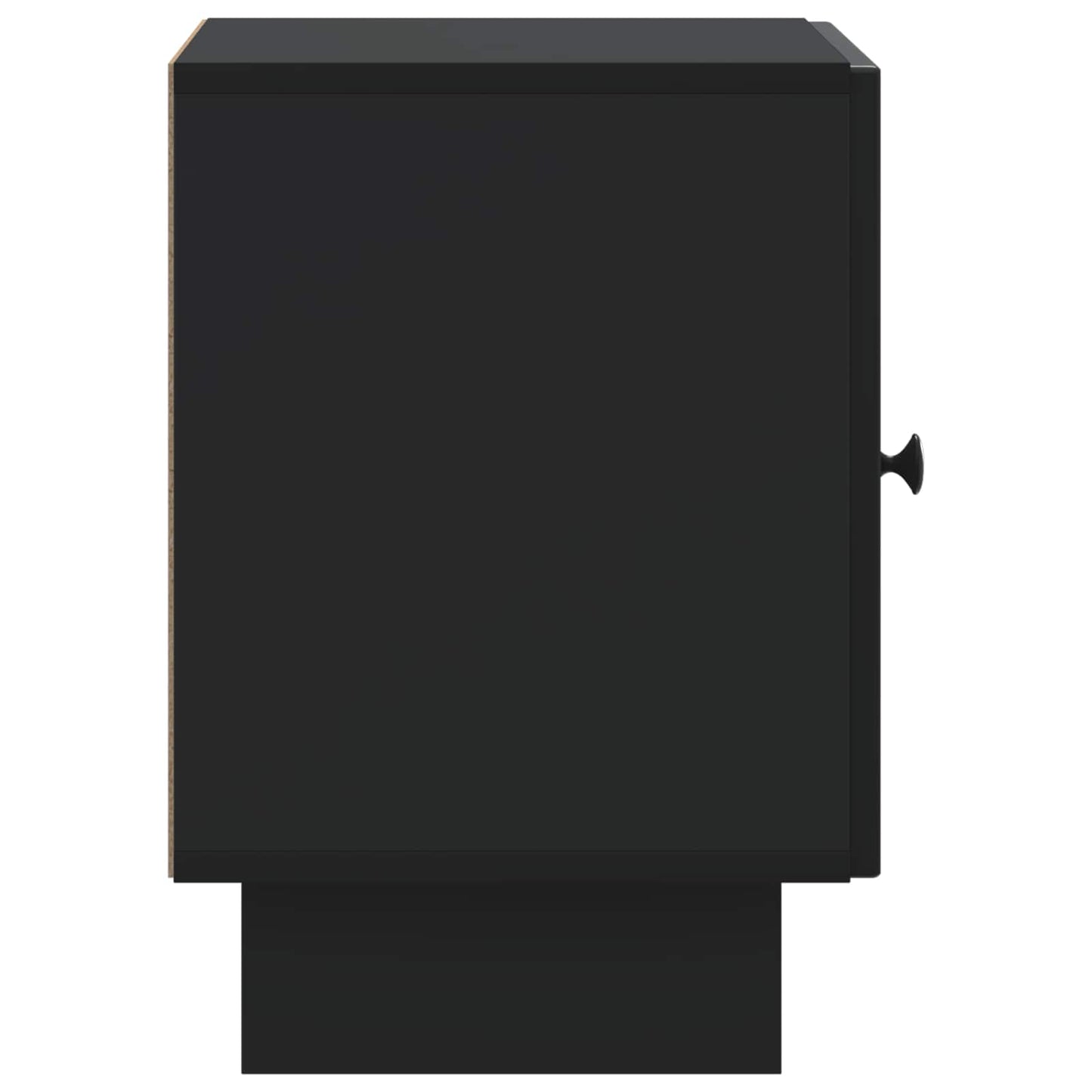 vidaXL Κομοδίνο Μαύρο 43 x 34,5 x 50 εκ Επεξεργασμένο Ξύλο