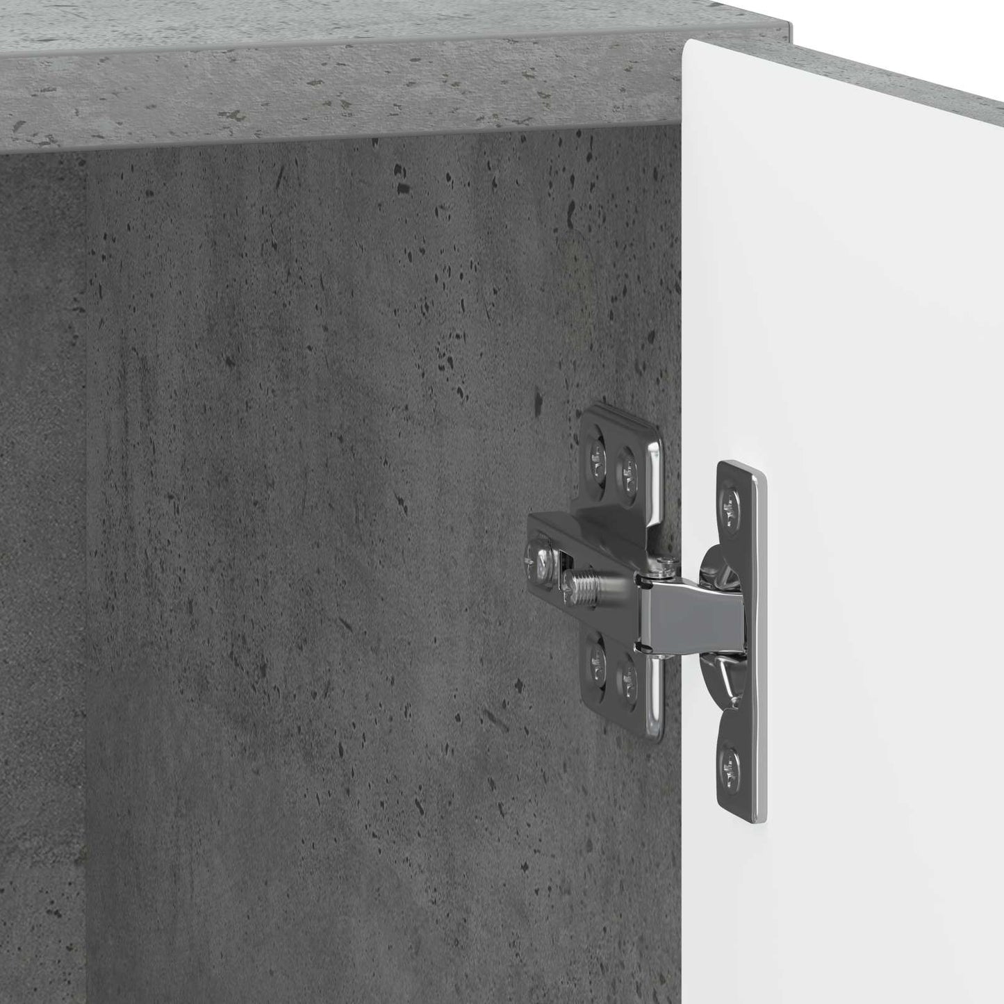 vidaXL Κομοδίνο Γκρι Σκυροδέματος 43 x 34,5 x 50 εκ Επεξεργασμένο Ξύλο