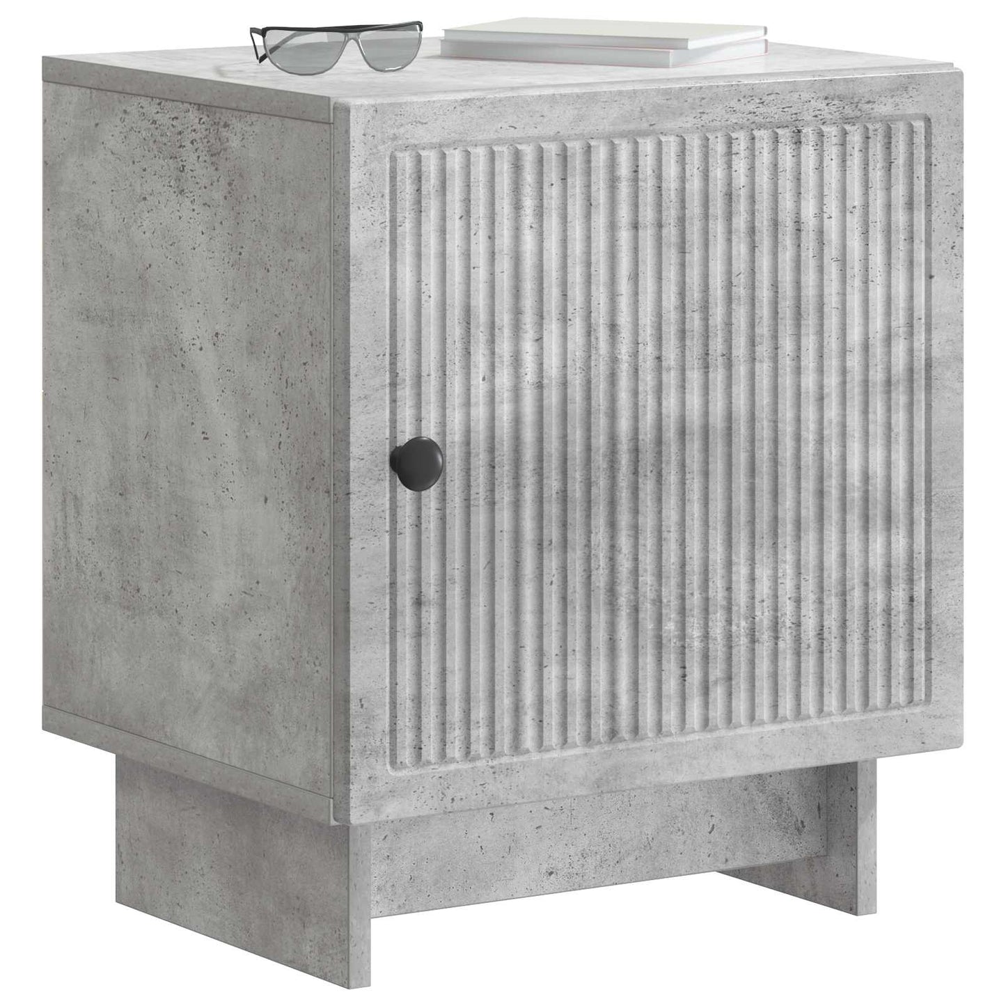 vidaXL Κομοδίνο Γκρι Σκυροδέματος 43 x 34,5 x 50 εκ Επεξεργασμένο Ξύλο