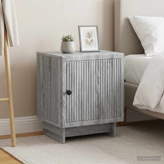 vidaXL Κομοδίνο 2 τμχ. Γκρι Sonoma 43 x 34,5 x 50 εκ