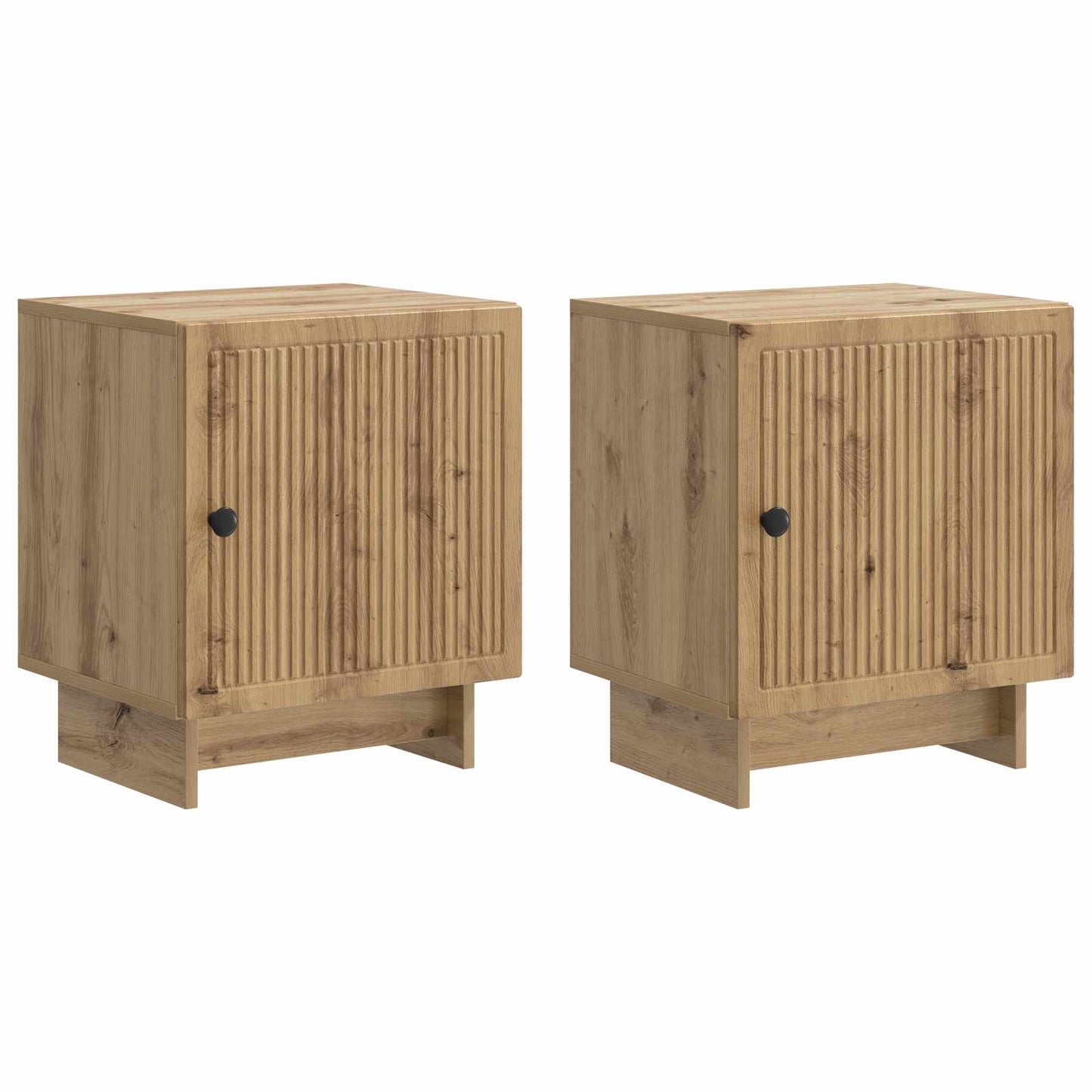 vidaXL Κομοδίνο 2 τεμ. Artisan Δρυς 43 x 34,5 x 50 εκ