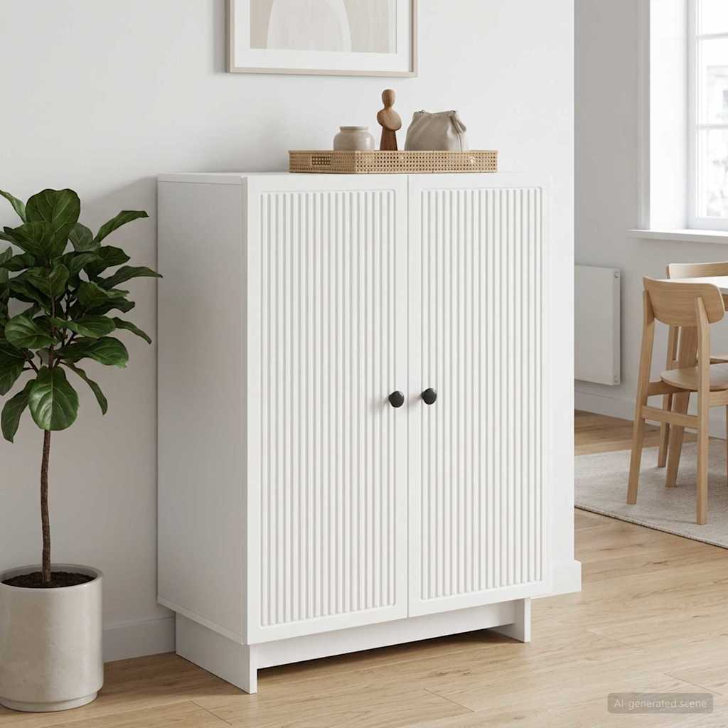 vidaXL Πλαϊνό γραφείο Λευκό 66 x 34,5 x 90 εκ Επεξεργασμένο Ξύλο