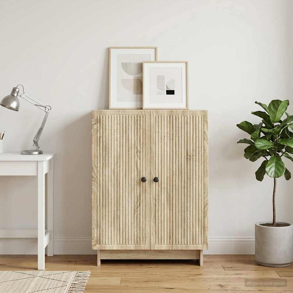 vidaXL Πλαϊνό γραφείο Sonoma Δρυς 66 x 34,5 x 90 εκ Επεξεργασμένο Ξύλο