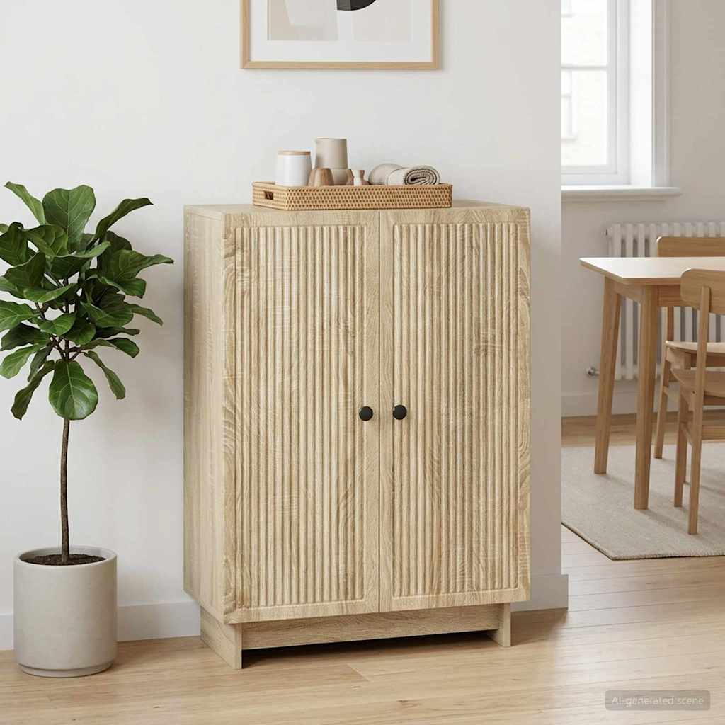 vidaXL Πλαϊνό γραφείο Sonoma Δρυς 66 x 34,5 x 90 εκ Επεξεργασμένο Ξύλο