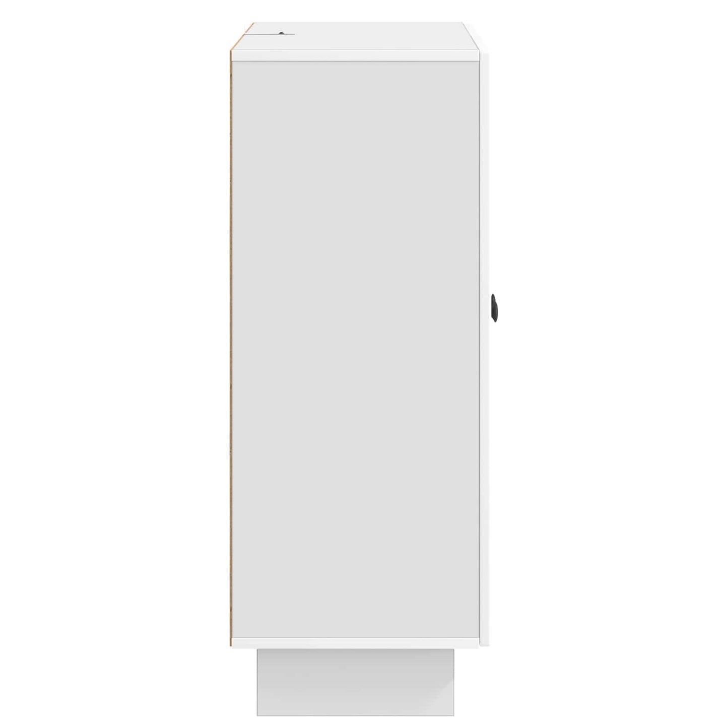 vidaXL Πλαϊνό γραφείο Γυαλιστερό Λευκό 66 x 34,5 x 90 εκ
