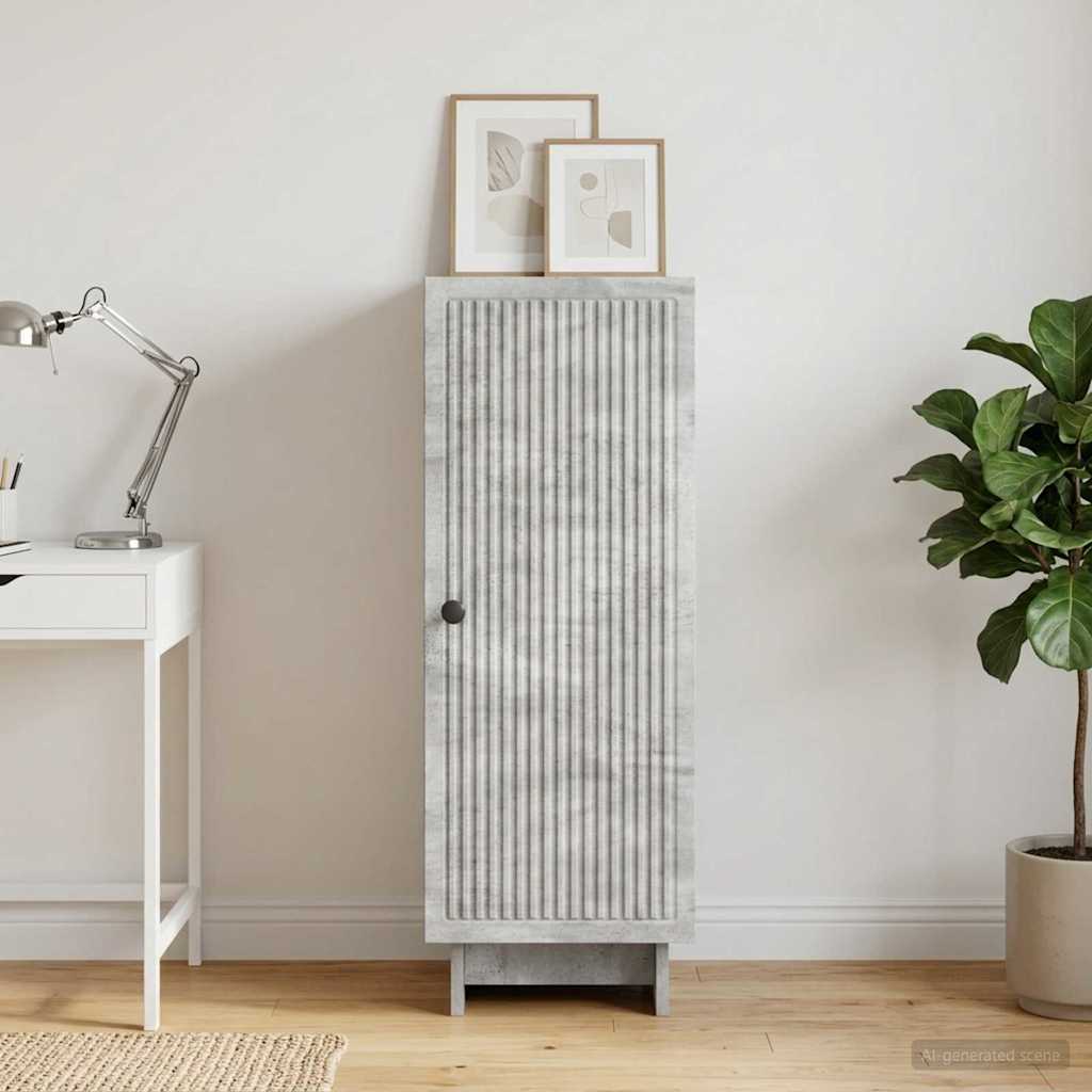 vidaXL Πλαϊνό γραφείο Γκρι Σκυροδέματος 33 x 34,5 x 90 εκ