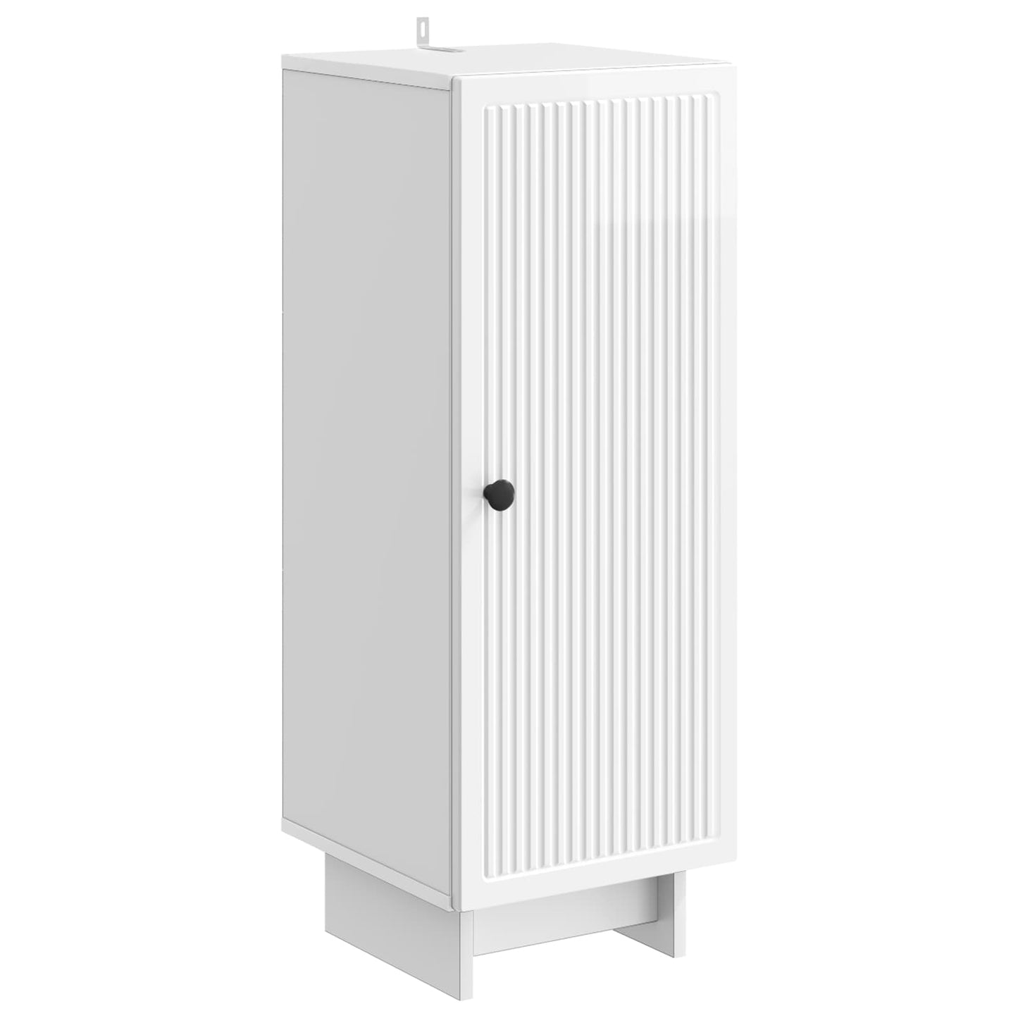 vidaXL Πλαϊνό γραφείο Γυαλιστερό Λευκό 33 x 34,5 x 90 εκ