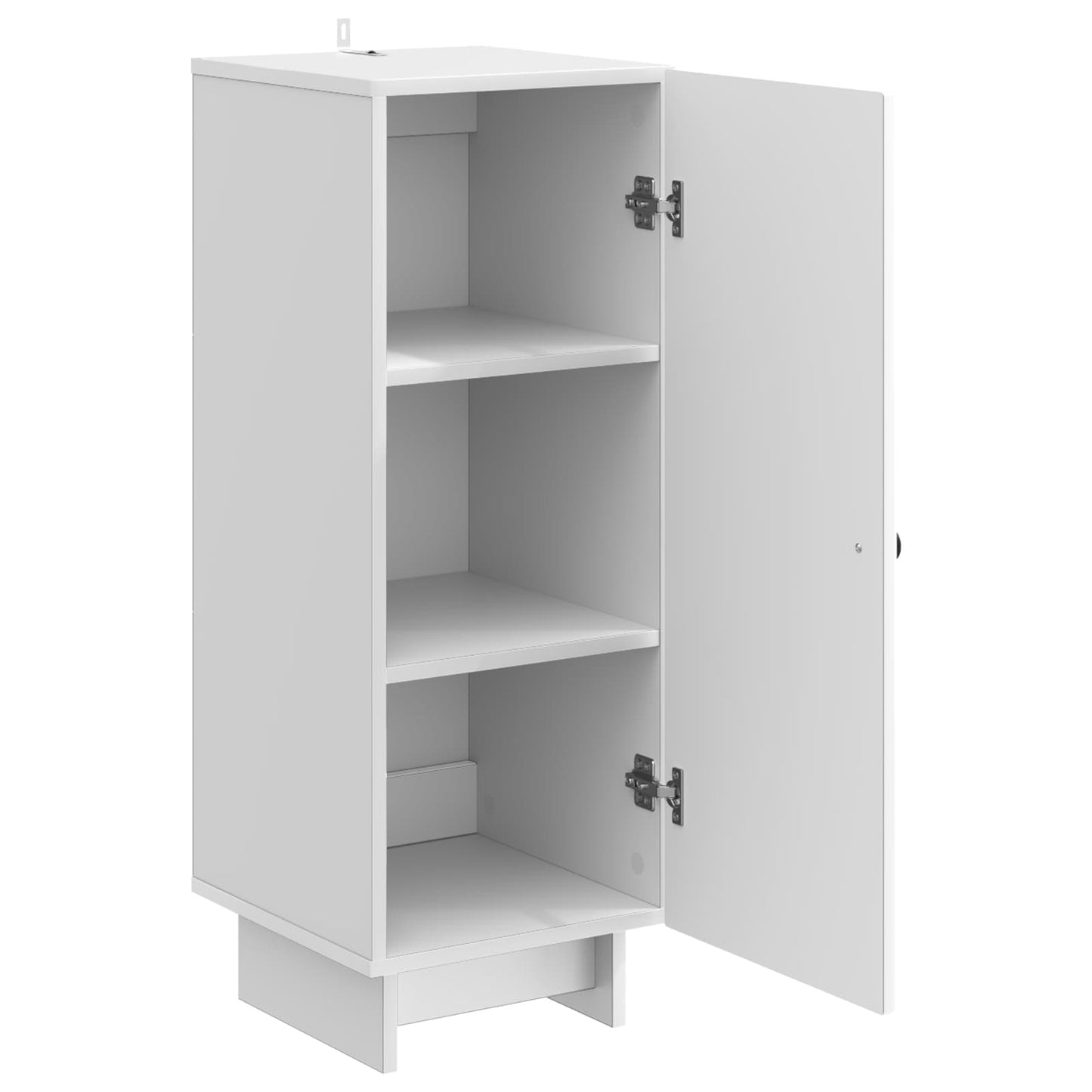 vidaXL Πλαϊνό γραφείο Γυαλιστερό Λευκό 33 x 34,5 x 90 εκ